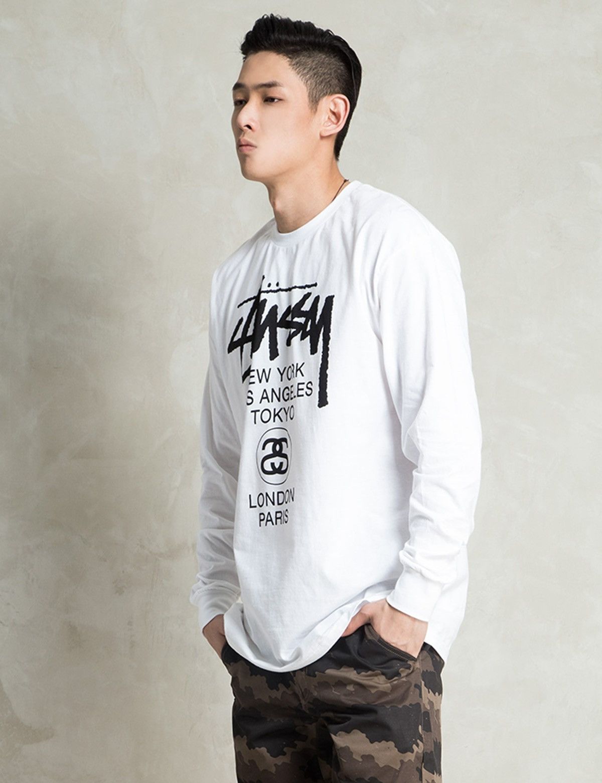 Stussy 🇺🇸 Y2K Stussy World Tour Long Sleeve New York Los Angels Size US S / EU 44-46 / 1 - 3 Thumbnail