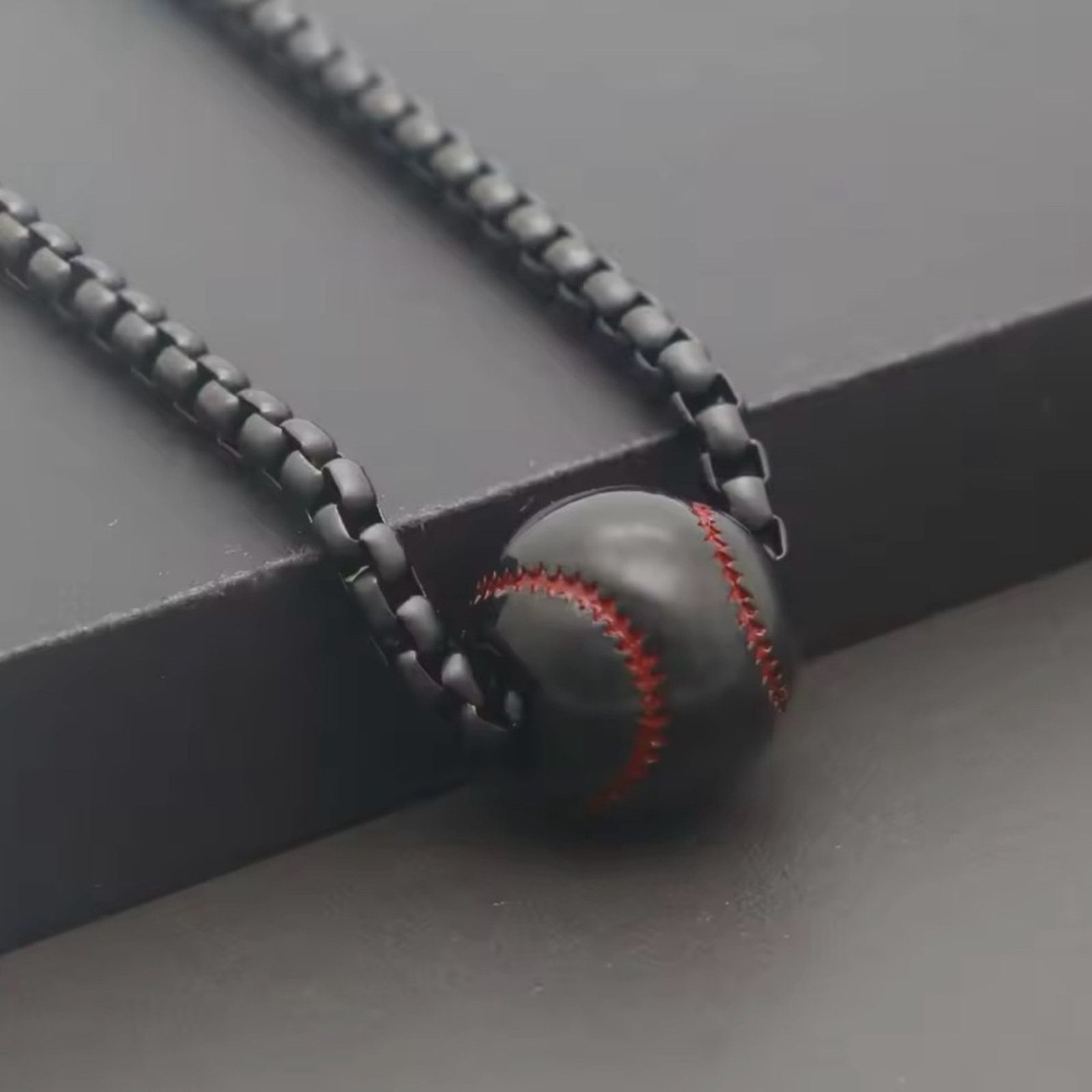 Other Stainless Steel Baseball Necklace for Men Women Size ONE SIZE - 3 Thumbnail