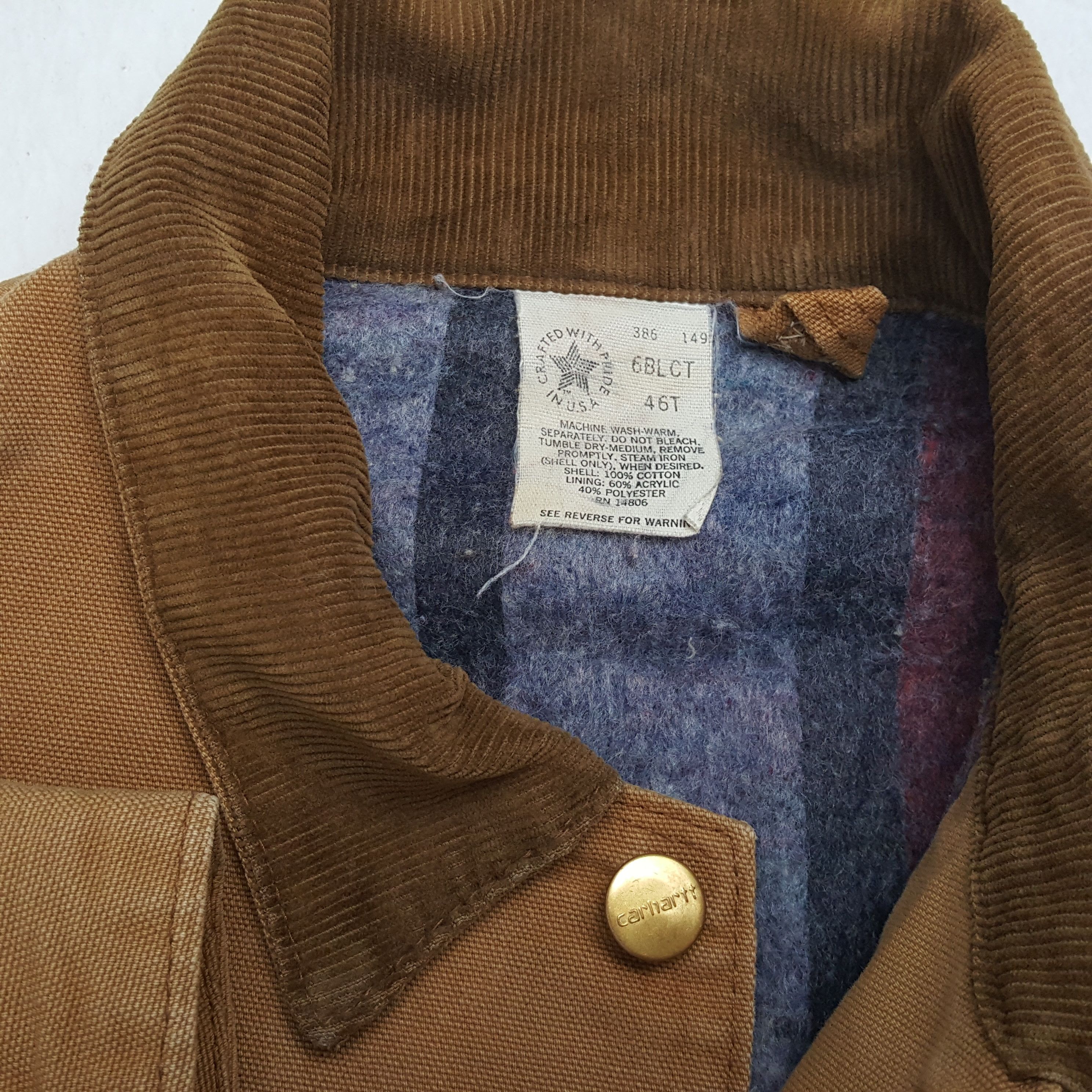 Carhartt × Vintage Vintage CARHARTT American Streetwear Work wear Jacket Size US XXL / EU 58 / 5 - 9 Thumbnail
