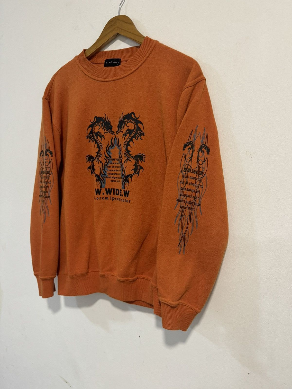 Dragonfly × Vintage Vintage Mind Games Dragon Tatoo Sweatshirt Size US M / EU 48-50 / 2 - 3 Thumbnail