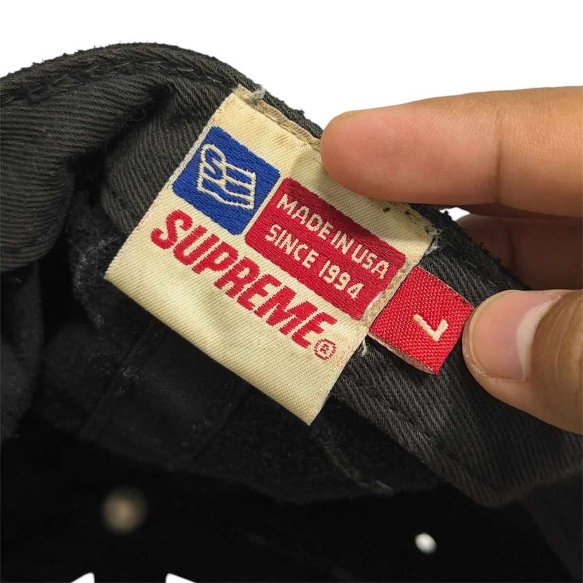Supreme Vintage Og Supreme NY Script Hat 1994 Size ONE SIZE - 1 Thumbnail