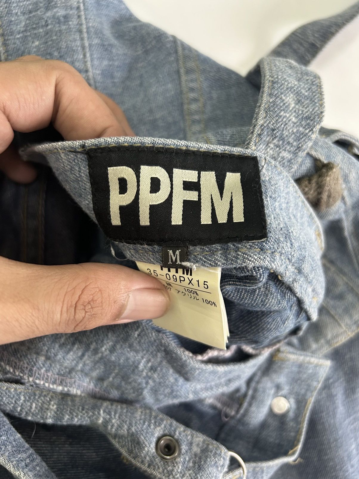 Japanese Brand × PPFM × Vintage Vintage PPFM Japanese Denim Twisted-Leg Utility Jeans Size US 34 / EU 50 - 17 Thumbnail