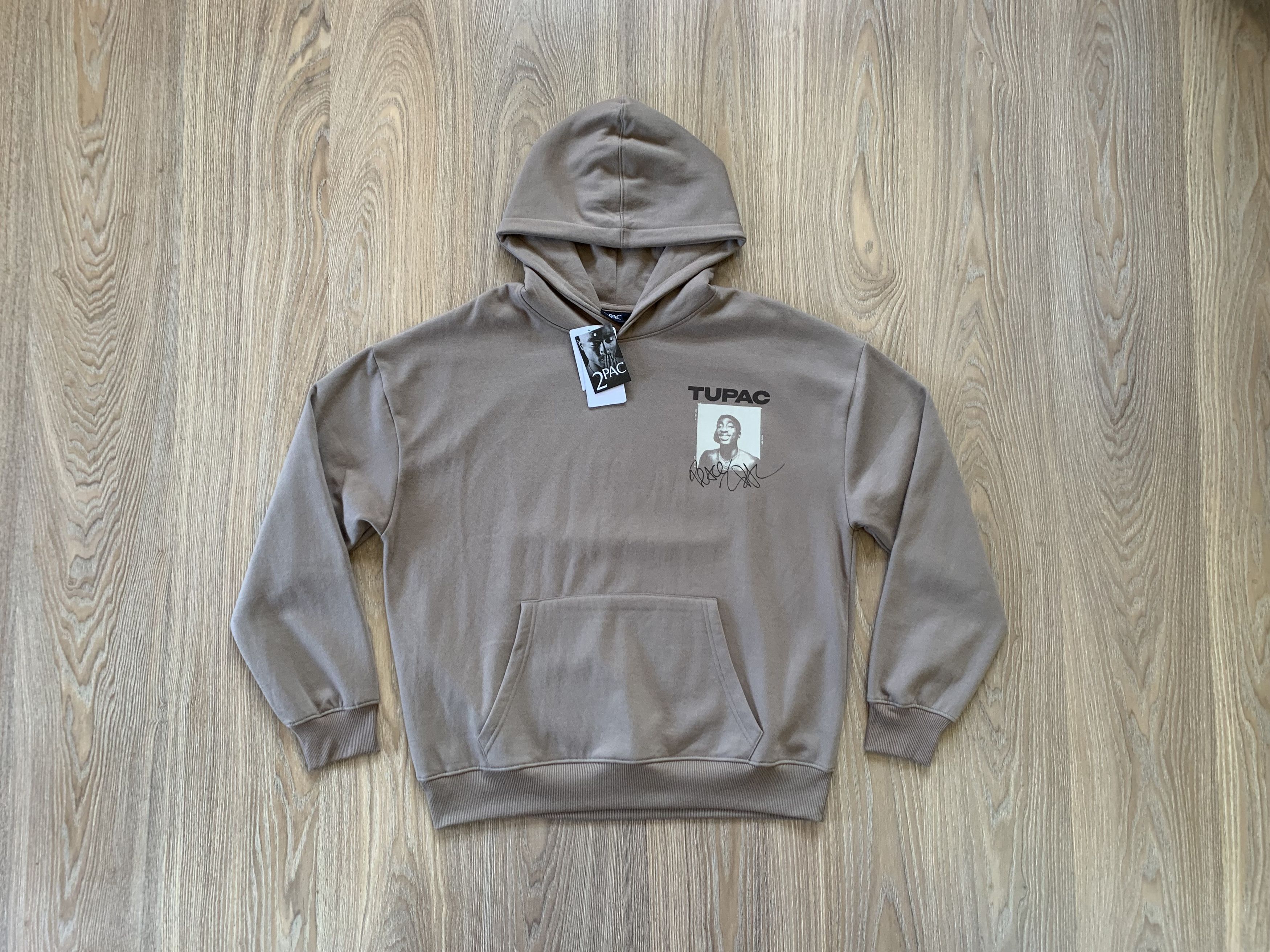 Band Tees × Rap Tees 2Pac New Grey Hoodie Size US M / EU 48-50 / 2 - 1 Thumbnail