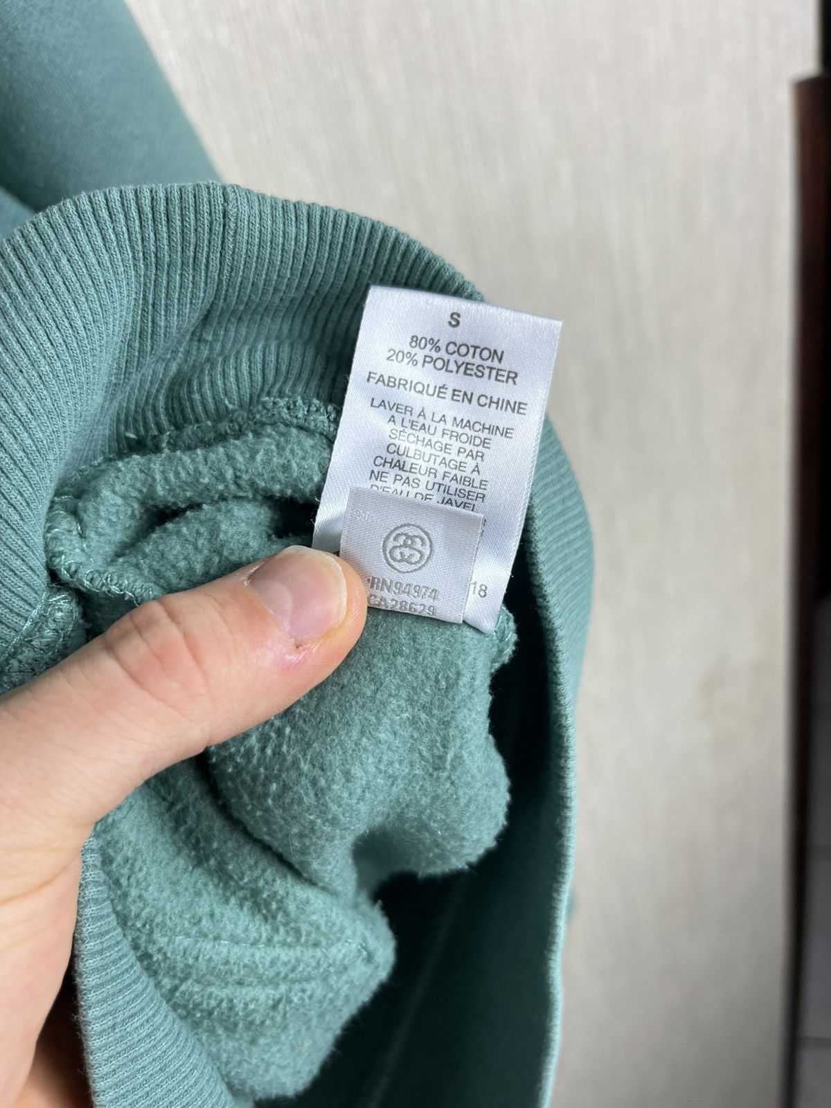 Stussy × Vintage Vintage Stussy basic y2k hoodie sweatshirt sea green rare Size US S / EU 44-46 / 1 - 17 Thumbnail
