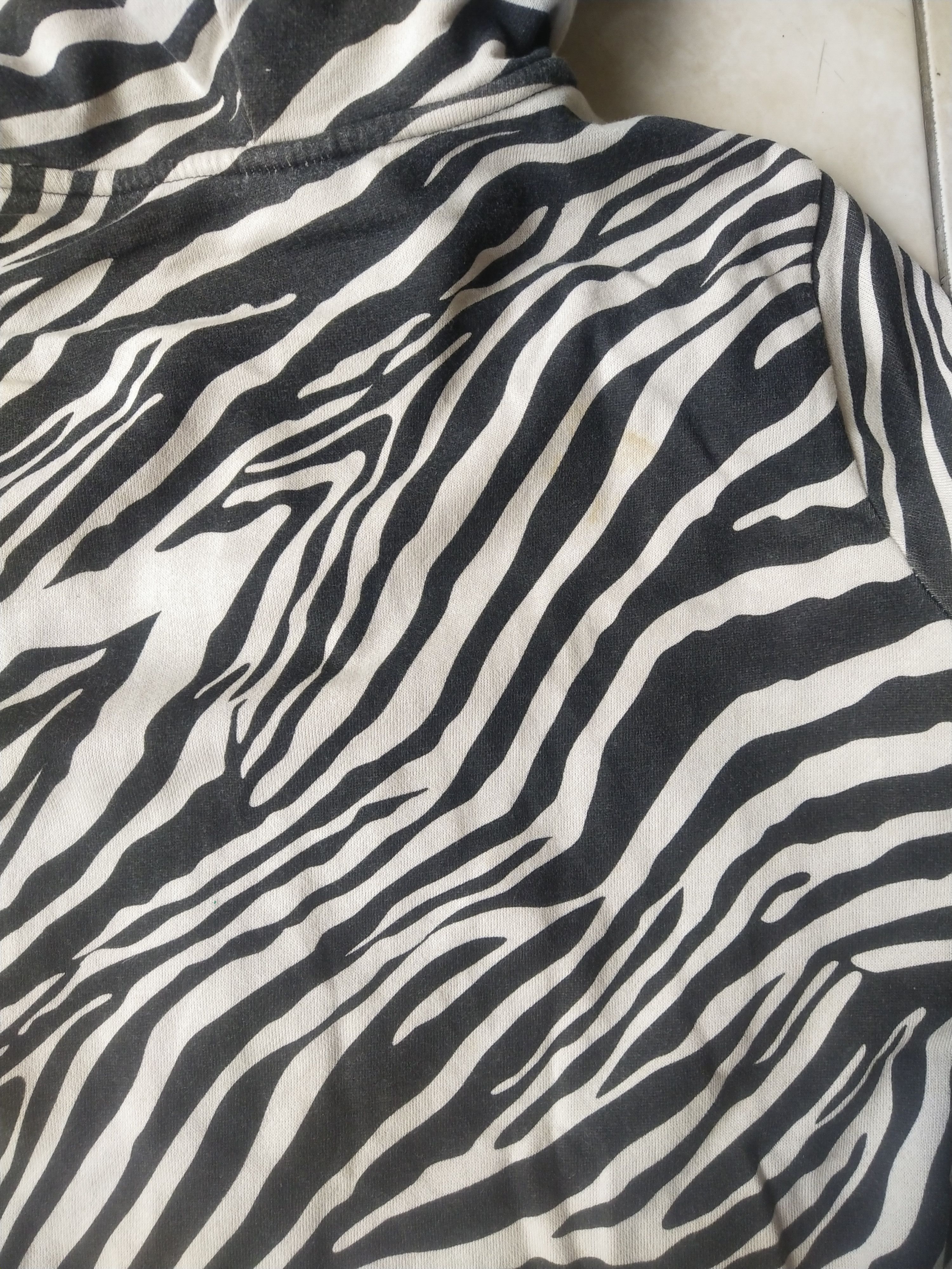 Hysteric Glamour 2000s Zebra Print Zip-Up Hoodie Paw Cuffs Ninja Mask Y2K Size XS / US 0-2 / IT 36-38 - 8 Thumbnail