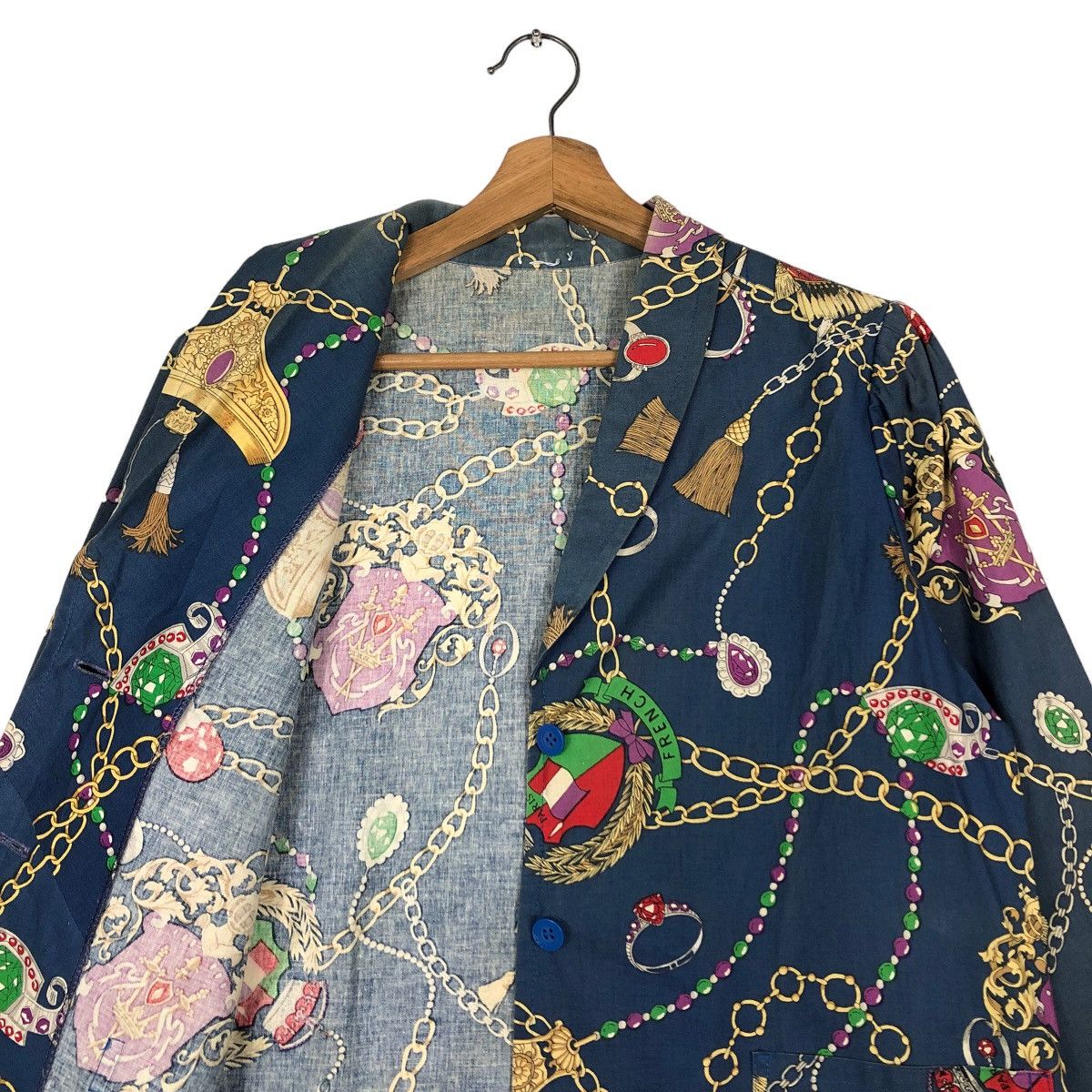 Japanese Brand 🔥Rare Design Work Jacket Double Collar Full Print Design Size US M / EU 48-50 / 2 - 12 Thumbnail