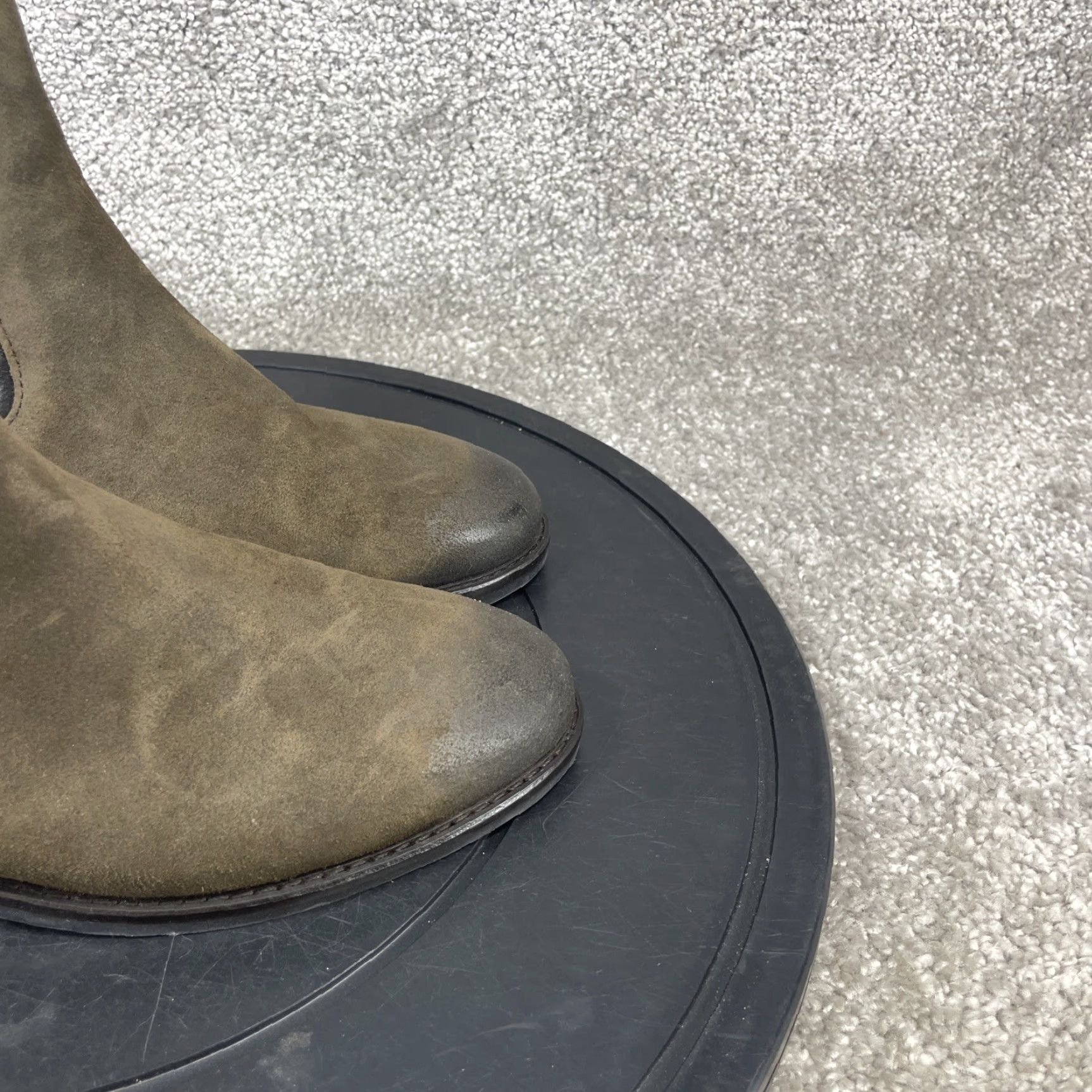 Thursday Boot Company VINTAGE Thursday Boot Company Womens Duchess Chelsea Dark Gray Brown Leather Chelsea Shoes 6.5 Womens Brown Leather Chelsea Size US 6.5 / IT 36.5 - 2 Thumbnail
