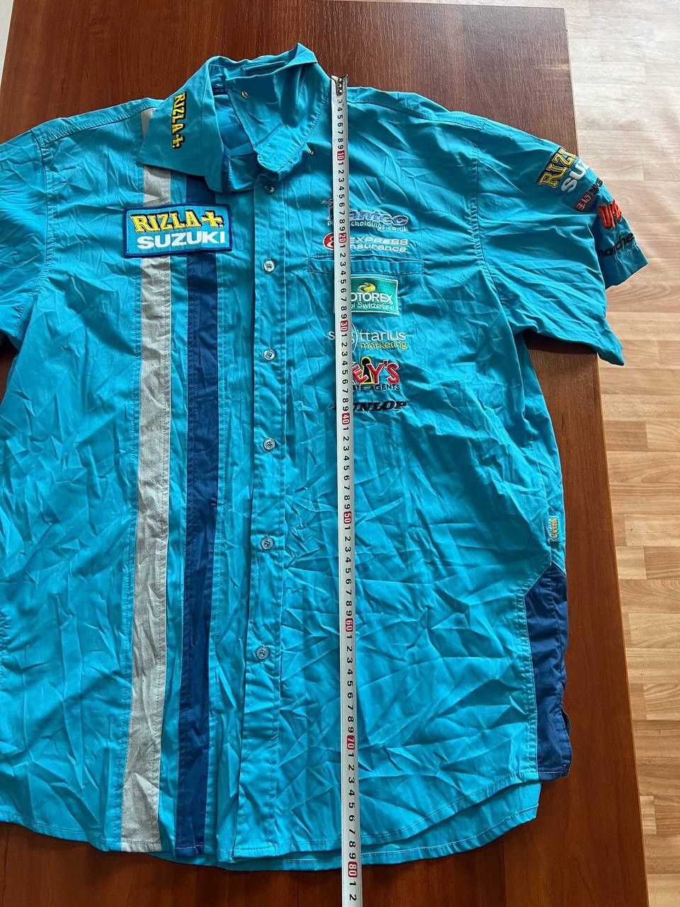 ICON Motorsports SUZUKI RIZLA+ RARE COTTON MOTO RACING BUTTON JERSEY SHIRT XL Size US XL / EU 56 / 4 - 14 Thumbnail