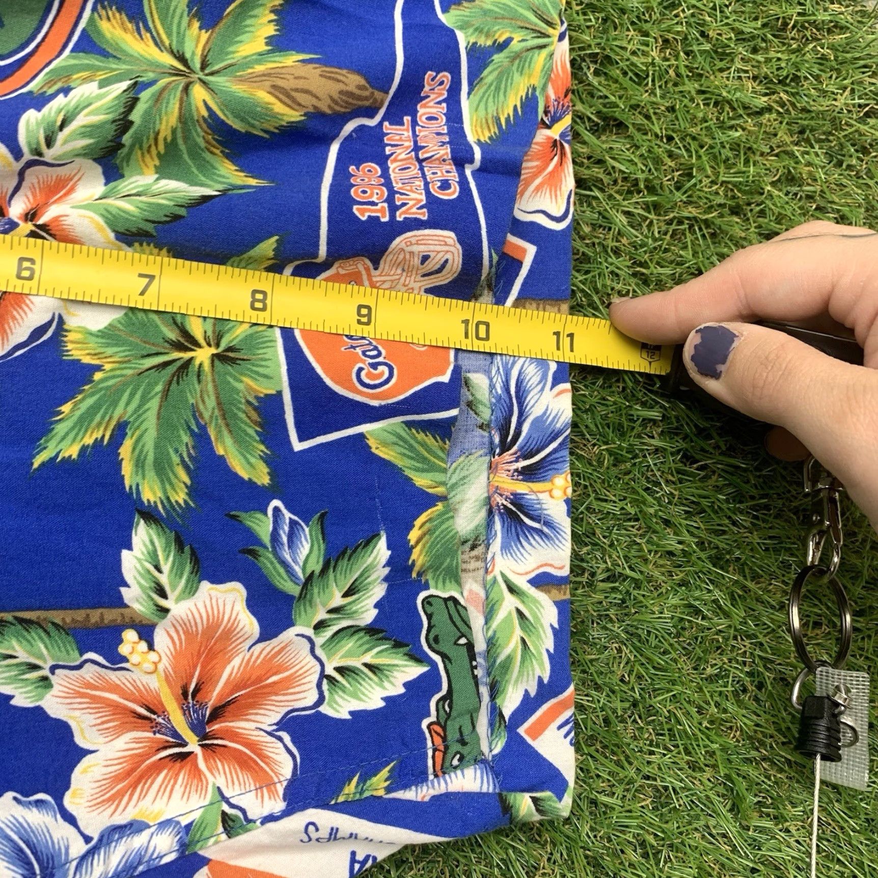 Reyn Spooner Vintage Reyn Spooner Men's Hawaiian Shirt 2XL Short Sleeve Button-Up Blue Floral Tropical Size US XXL / EU 58 / 5 - 6 Thumbnail