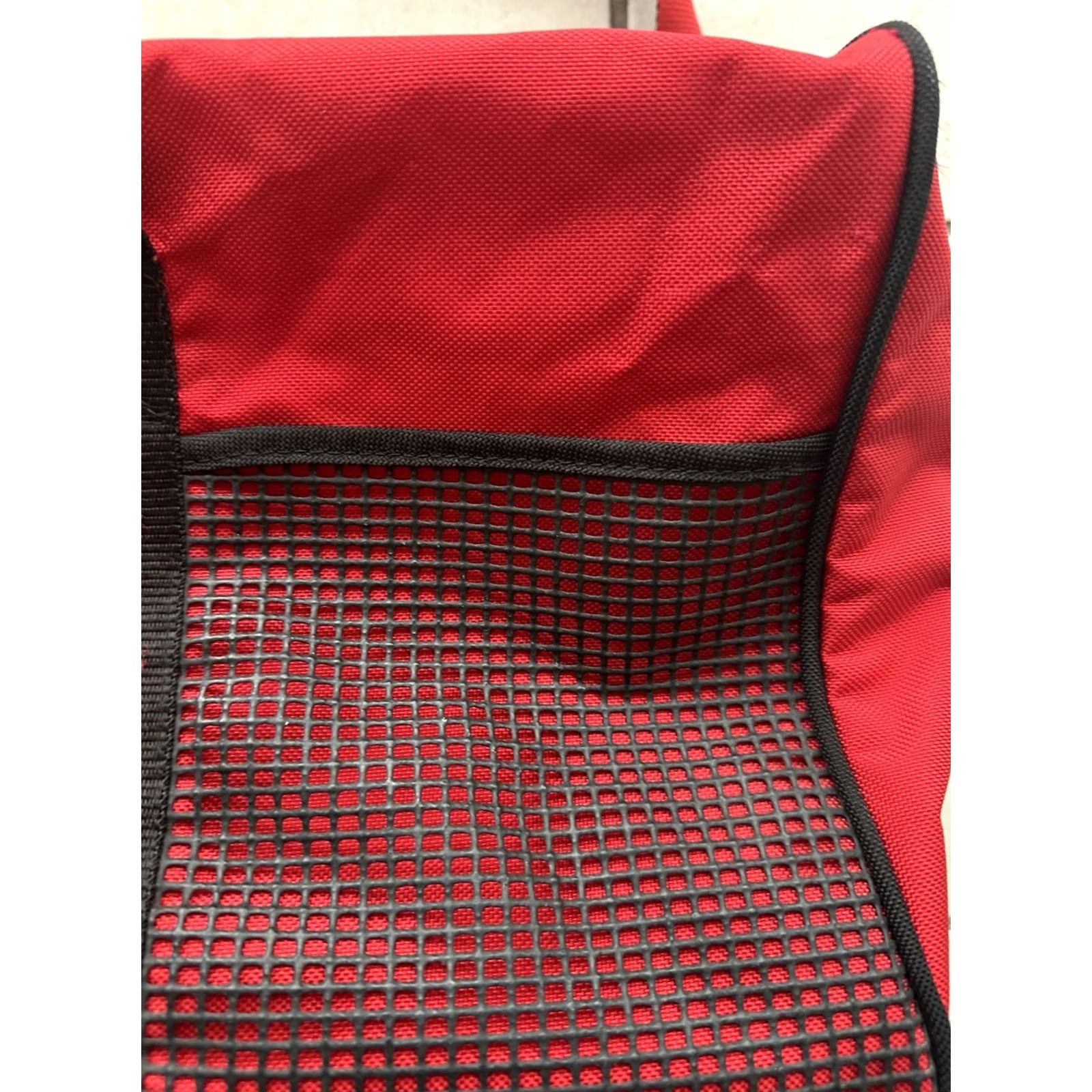 Marlboro VINTAGE Marlboro Adventure Team Duffel Bag Large Red 90s Shoulder Strap & Pockets Vtg Size ONE SIZE - 3 Thumbnail