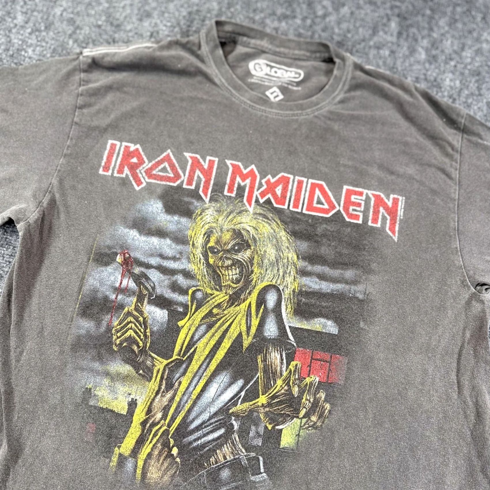 Vintage VINTAGE Iron Maiden Shirt Mens M Band Tee Graphic Eddie 2020 Gray/Black T-Shirt Mens Medium Rock Music Size US M / EU 48-50 / 2 - 2 Thumbnail
