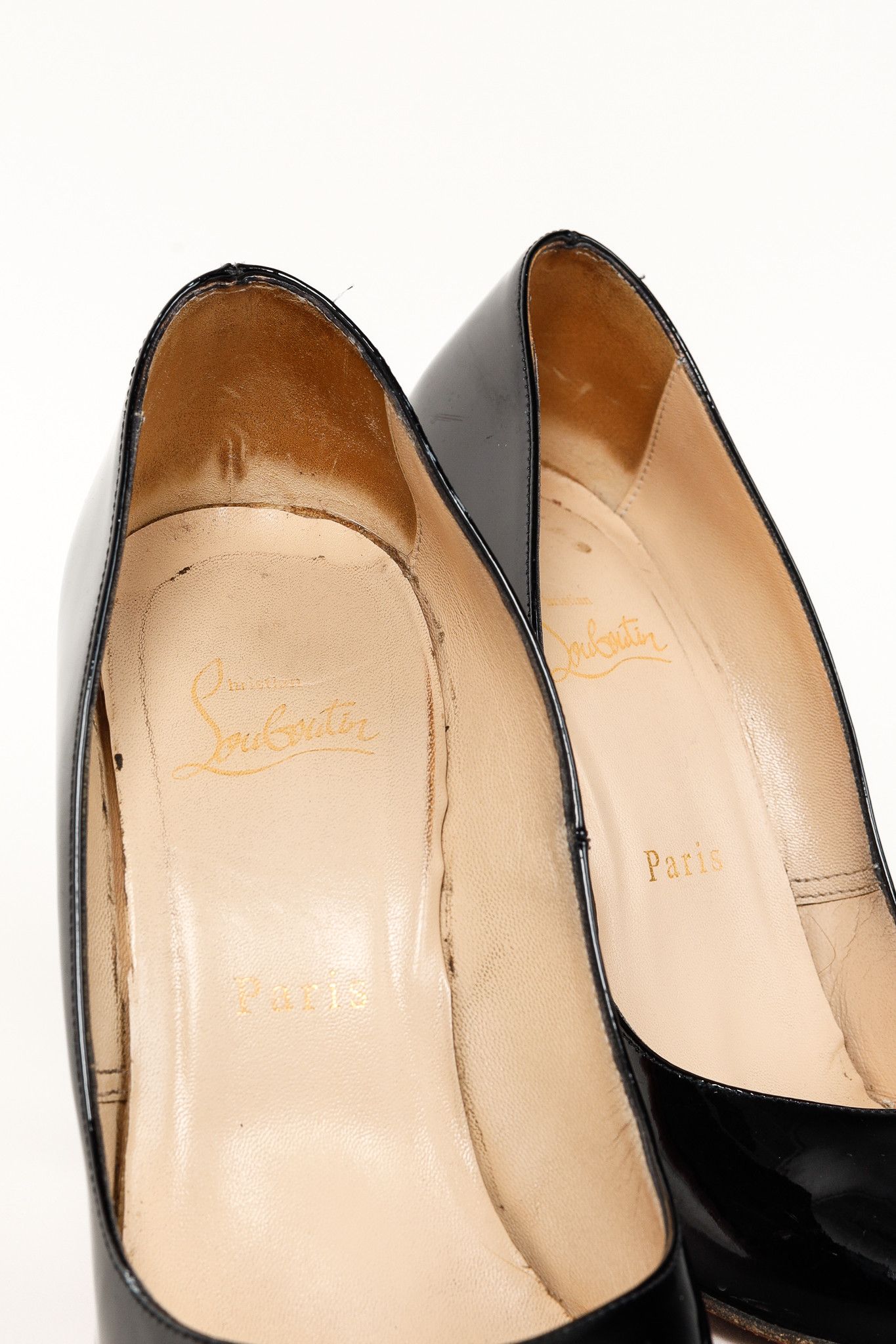 Christian Louboutin Christian Louboutin Fifi 100 Patent Almond Toe Pumps Size US 6.5 / IT 36.5 - 8 Thumbnail