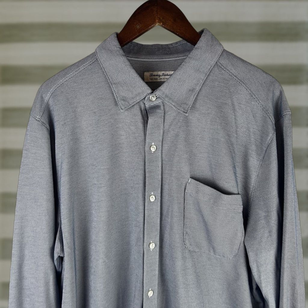 Tommy Bahama Tommy Bahama Shirt Mens 2XL Blue San Lucio Stretch IslandZone Long Sleeve Button-Up Shirt Mens Size US XXL / EU 58 / 5 - 1 Thumbnail
