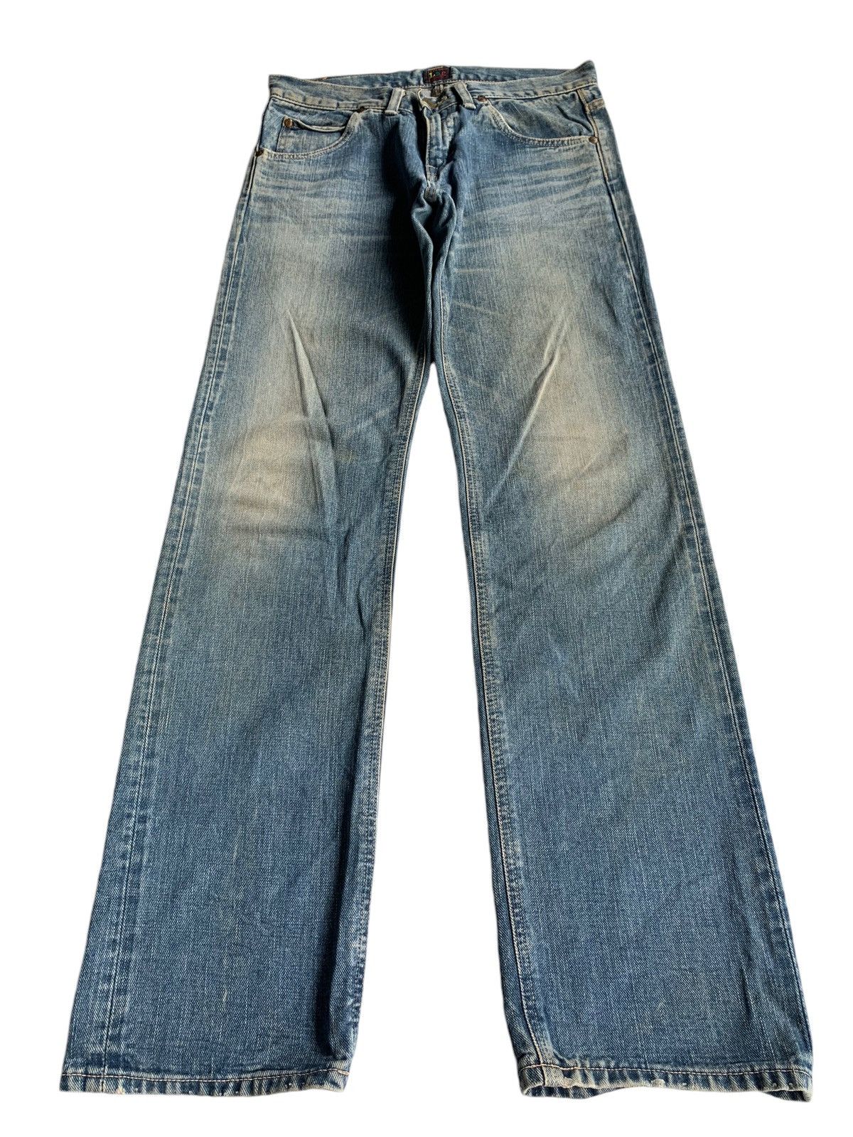 Jean × Lee Vintage Lee Riders Selvedge Distressed Denim Size US 30 / EU 46 - 2 Thumbnail