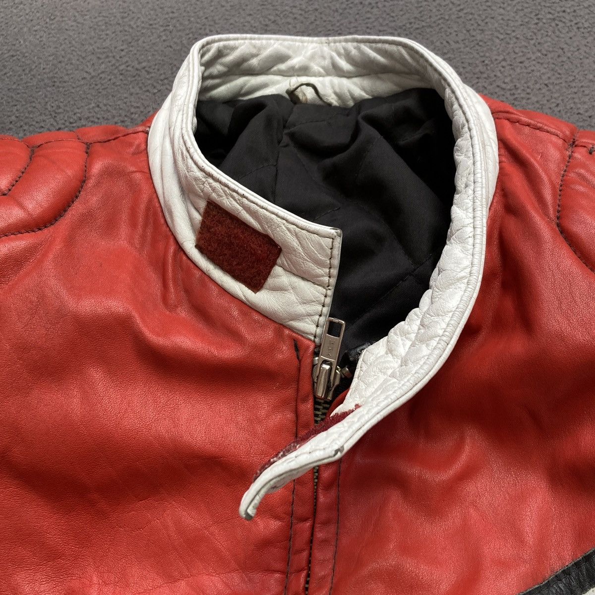 Japanese Brand × Vintage Vintage 90s racing biker leather jacket Size M / US 6-8 / IT 42-44 - 5 Thumbnail
