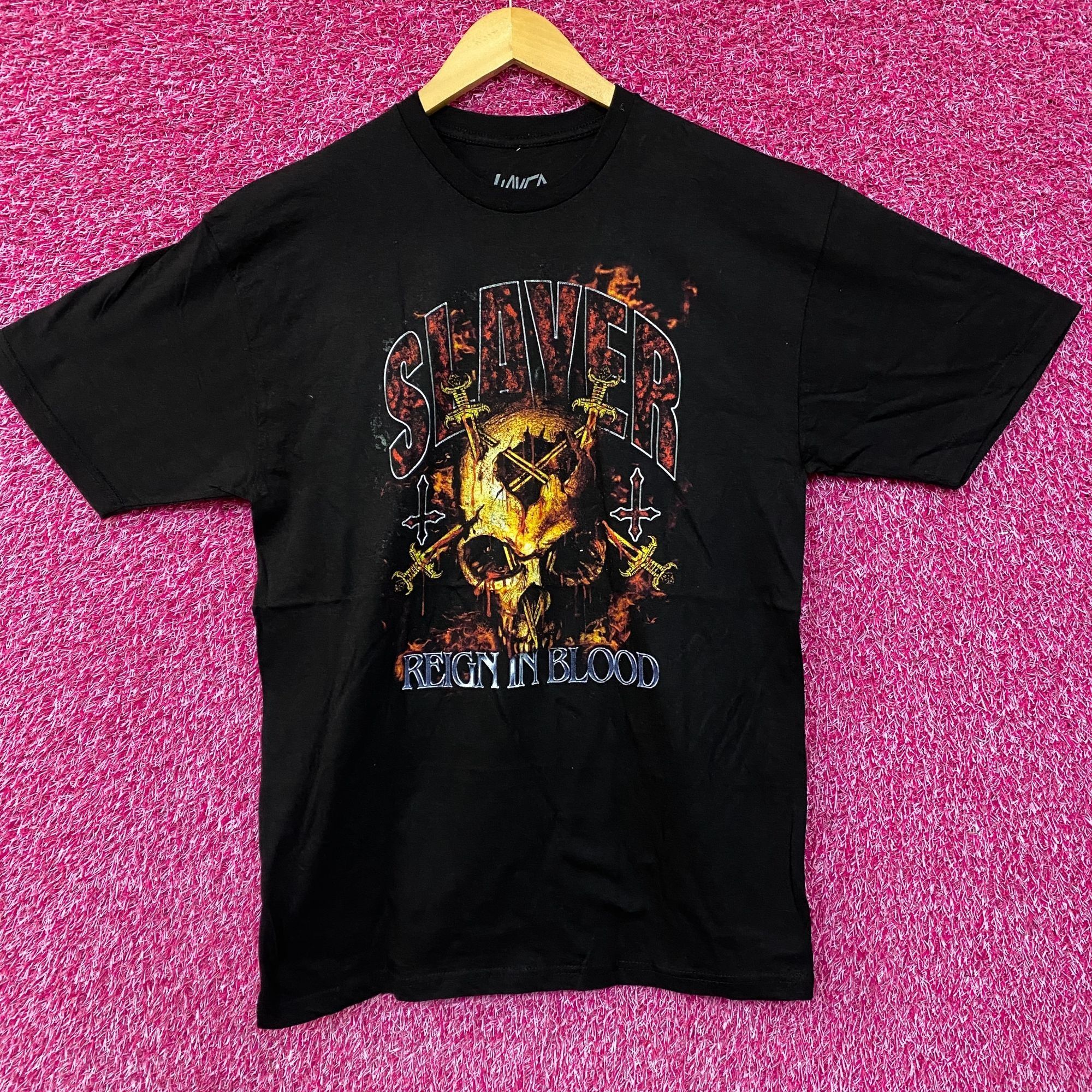 Slayer Slayer Reign in Blood Track-listing Heavy Metal Band Tee Lar Size US L / EU 52-54 / 3 - 1 Thumbnail