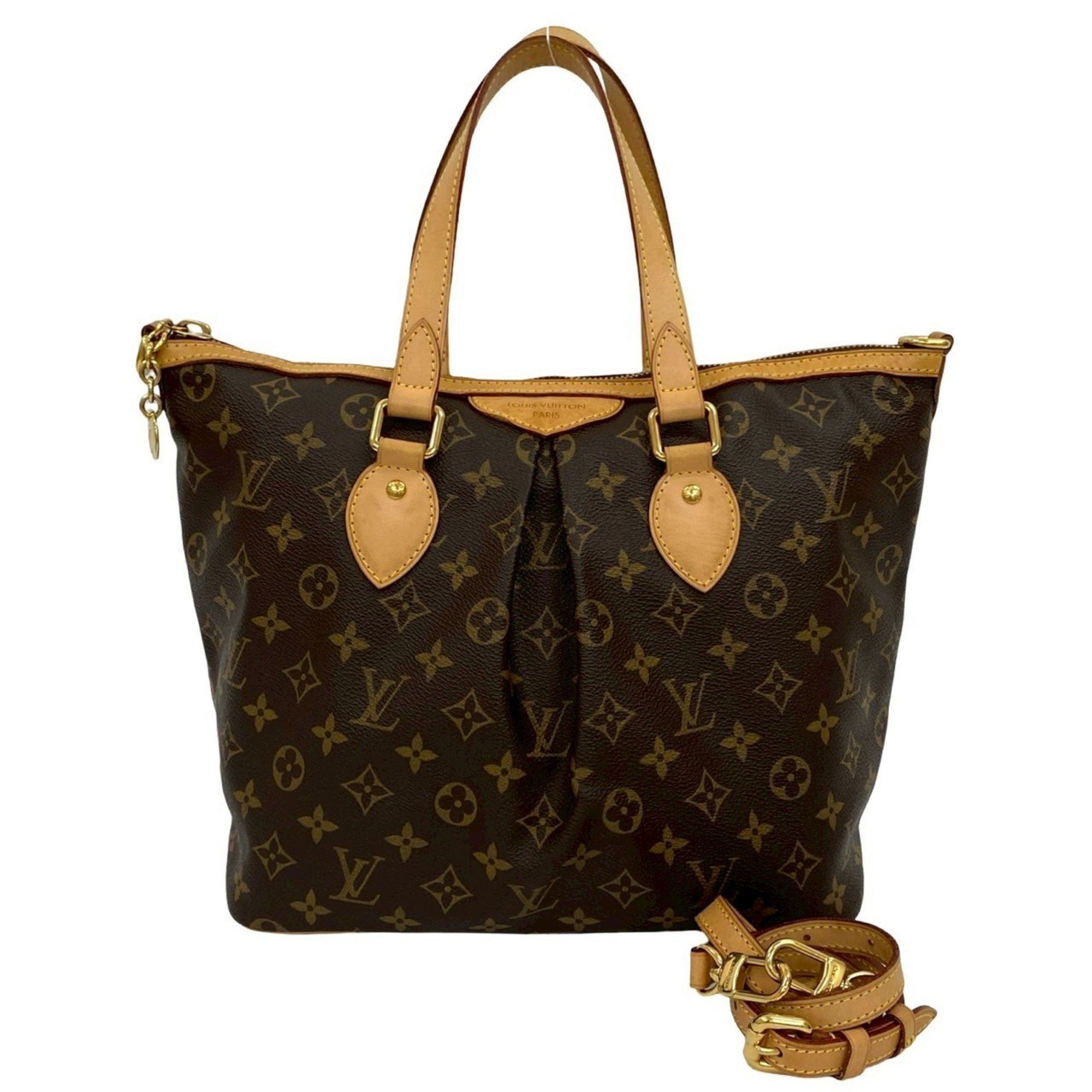 Louis Vuitton LOUIS VUITTON Palermo PM Monogram Leather 2-Way Handbag/Shoulder Bag, Brown, 34145 Size ONE SIZE - 1 Thumbnail