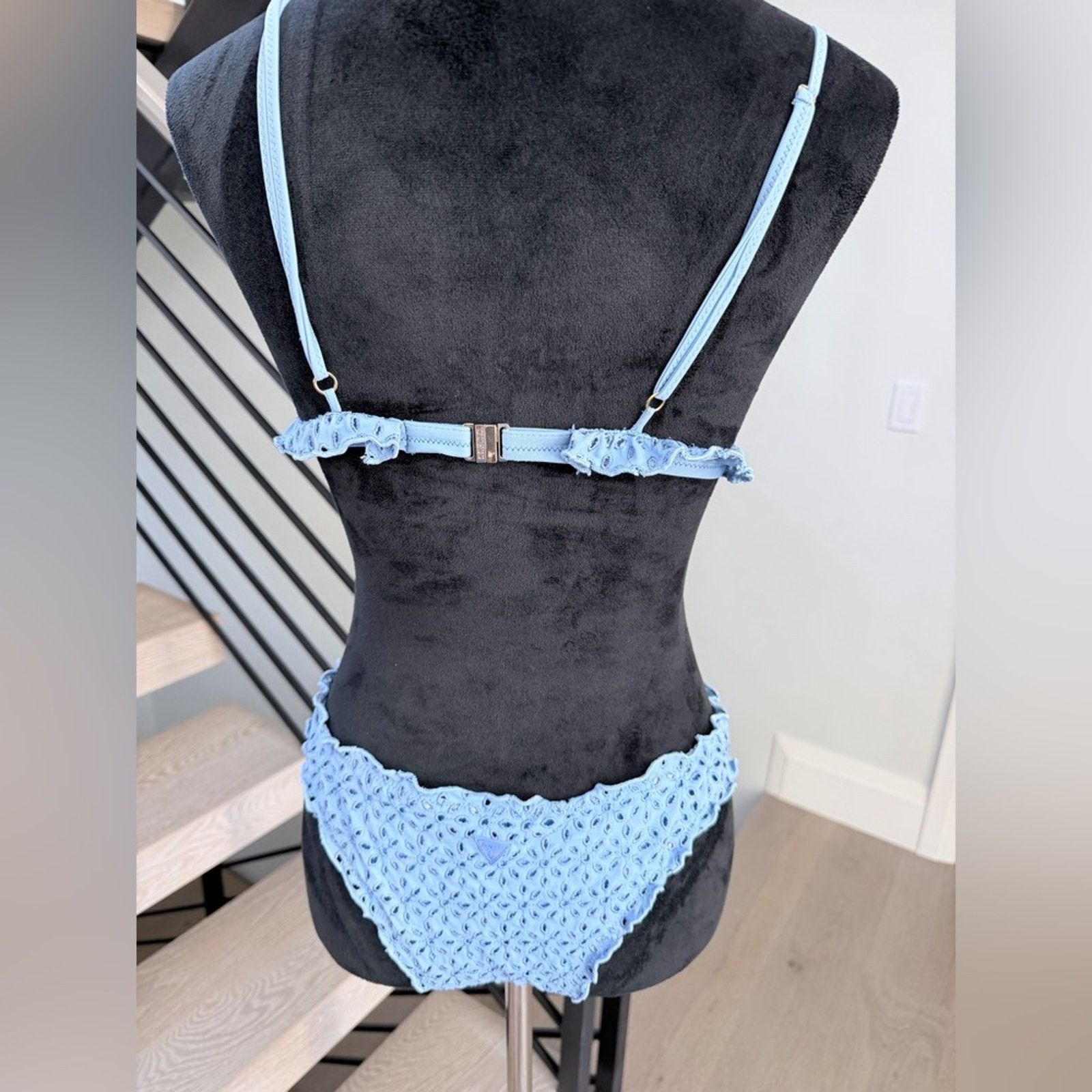 Guess New Guess Blue Bikini Swimwear Swimsuit 2 piece Set size S Size ONE SIZE - 5 Thumbnail