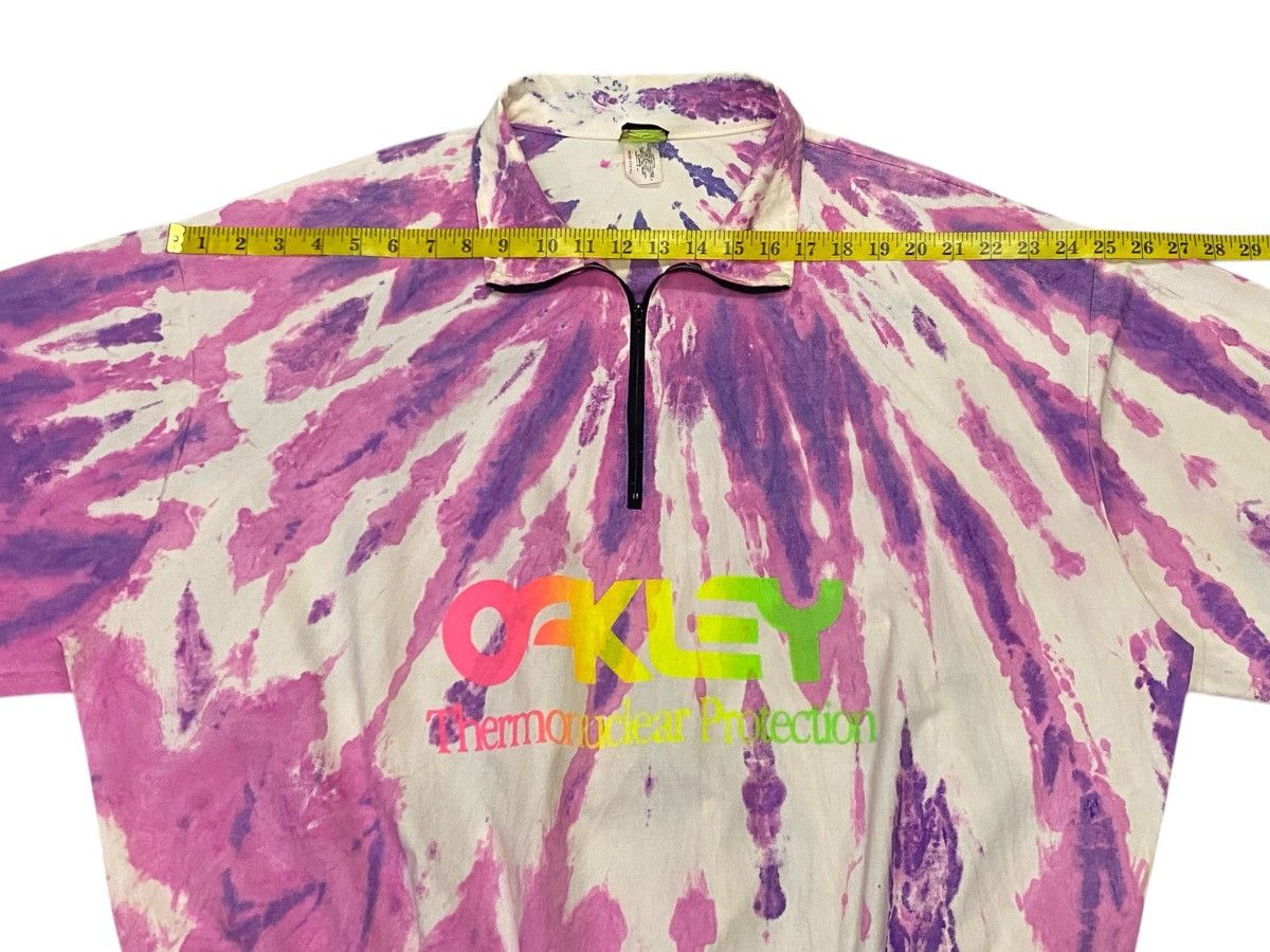 Oakley Vintage Oakley Thermonuclear Protection Tie Dye Half Zip Size US XL / EU 56 / 4 - 13 Thumbnail