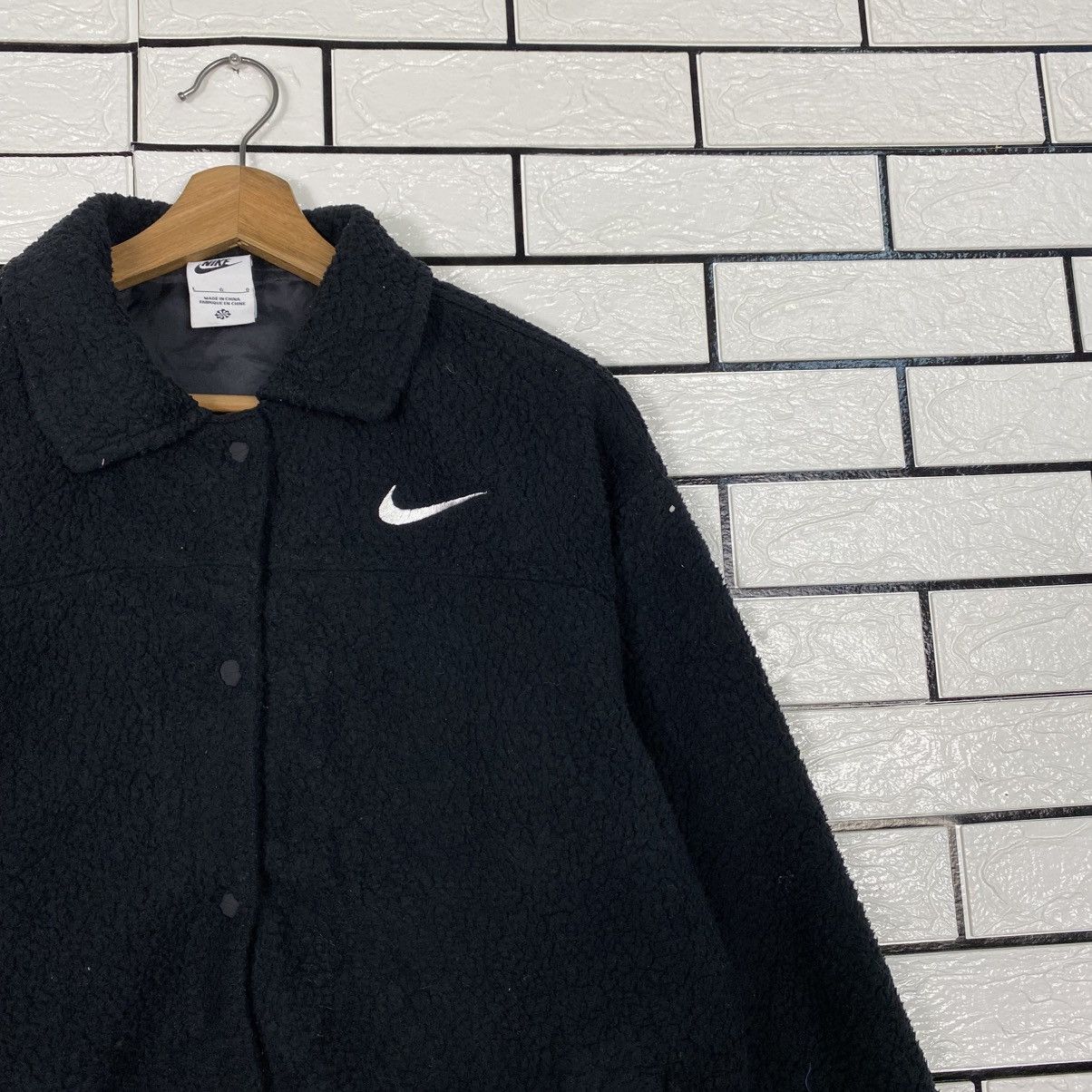 Nike 📌Vintage Fleece Jacket Sherpa Nike Size US L / EU 52-54 / 3 - 7 Thumbnail
