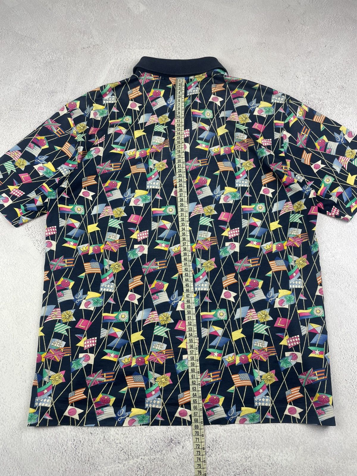 Leonard Paris Leonard Paris Homme Vintage Polo Shirt Sailing Flags Print Size US L / EU 52-54 / 3 - 14 Thumbnail