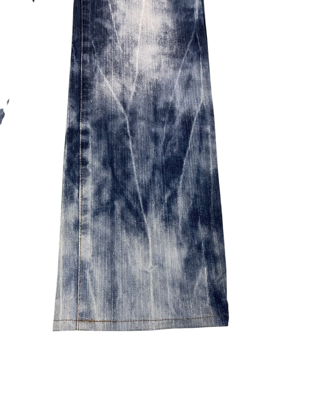 If Six Was Nine Rare Vintage Japanese Brand Root Three Bleach Jeans 2000s Size US 34 / EU 50 - 6 Thumbnail