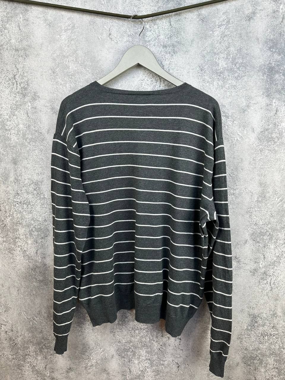 Polo Ralph Lauren Polo Ralph Lauren Vintage V-Neck Striped Sweater Jumper Size US XXL / EU 58 / 5 - 2 Thumbnail