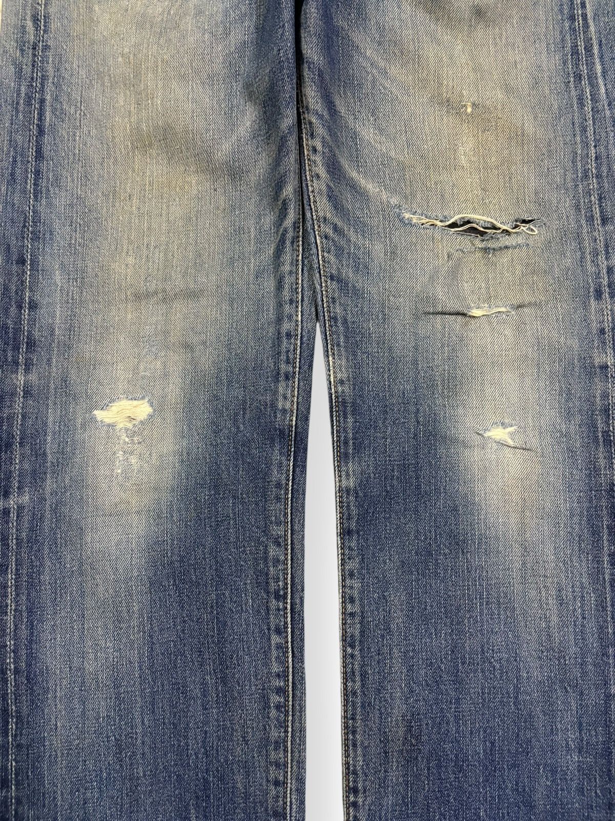 Levi's Vintage 90s Levis 502 Big E Selvedge Distressed Grunge Jeans Size US 29 - 7 Thumbnail