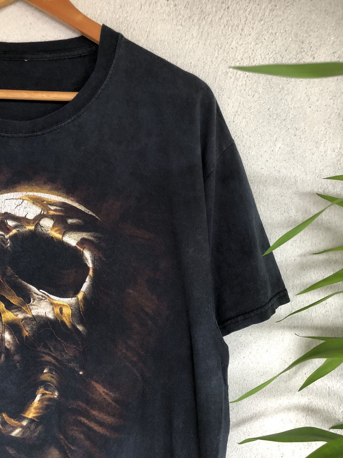 Affliction × Vintage Crazy Vintage Y2K Halloween Skull Tshirts Size US L / EU 52-54 / 3 - 7 Thumbnail
