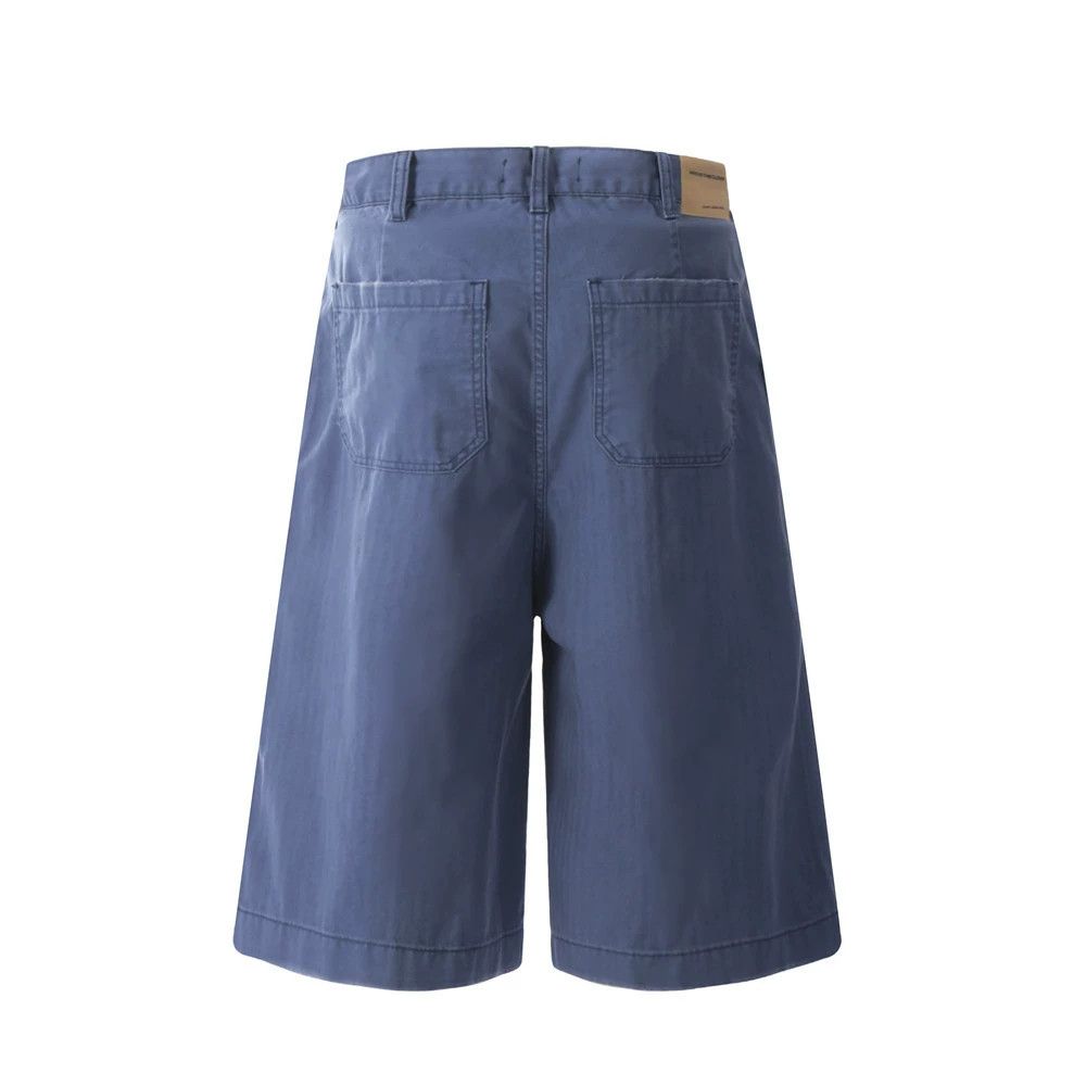 Japanese Brand Street men's punk distressed casual straight cargo shorts Size US 32 / EU 48 - 2 Thumbnail