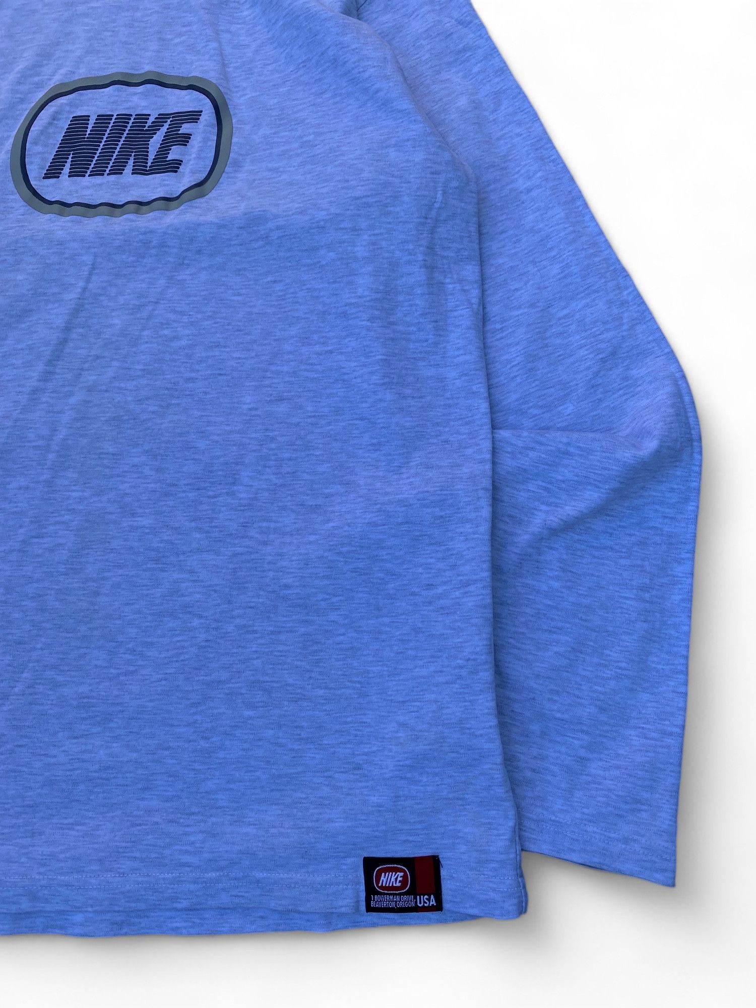 Nike × Vintage Vintage Nike Spellout Box Logo Tee Size US L / EU 52-54 / 3 - 3 Thumbnail