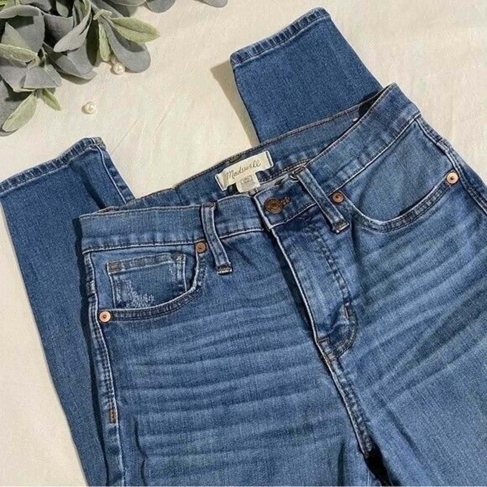 Madewell Madewell Jeans Women's Size 26 Skinny Crop 9" High-Rise Size 26" / US 2 / IT 38 - 12 Thumbnail