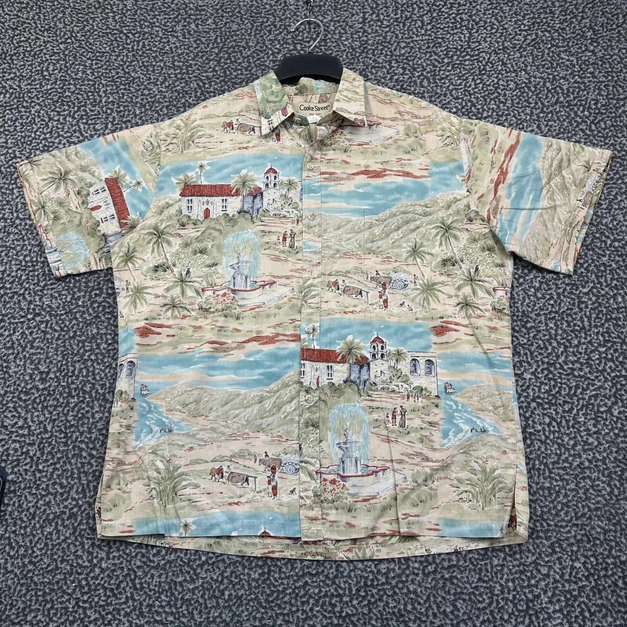 Other Cooke Street Shirt Men Hawaiian Button Up XL Cotton Size US XL / EU 56 / 4 - 1 Thumbnail