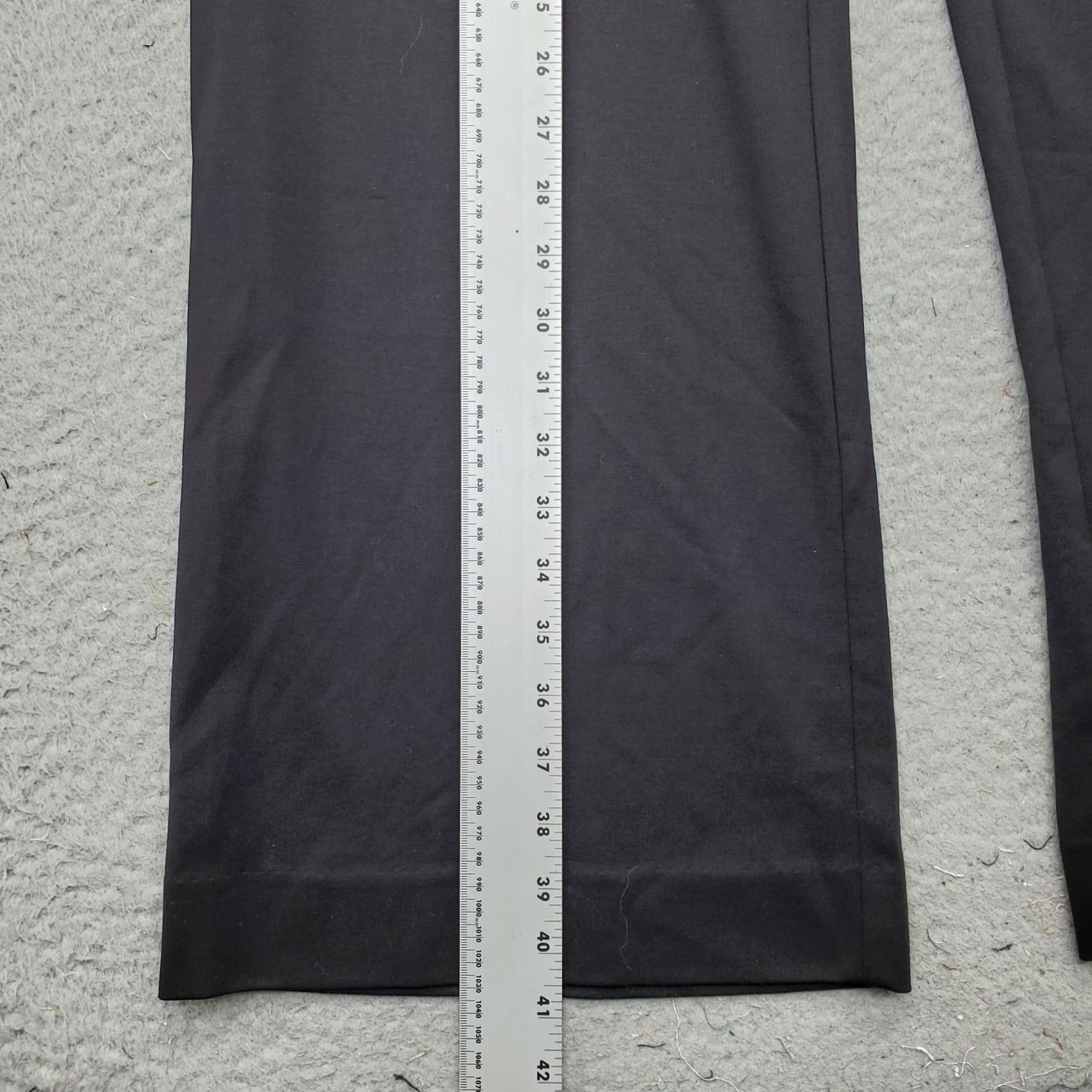 Vintage Chico's Trouser Pants Women 8 Black Ponte Stretch Relaxed Wide-Leg Pockets Shirt? Size 30" / US 8 / IT 44 - 3 Thumbnail