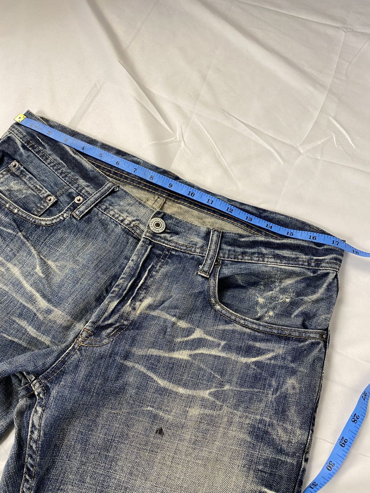 Japanese Brand 2000 Rupert Edge Washed Japanese Punk Style Jeans Denims Size US 35 - 21 Thumbnail