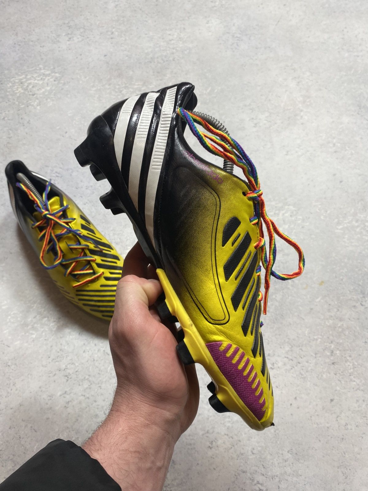 Adidas Vintage Adidas Predator LZ TRX FG Football Boots Soccer Size US 9.5 / EU 42-43 - 14 Thumbnail