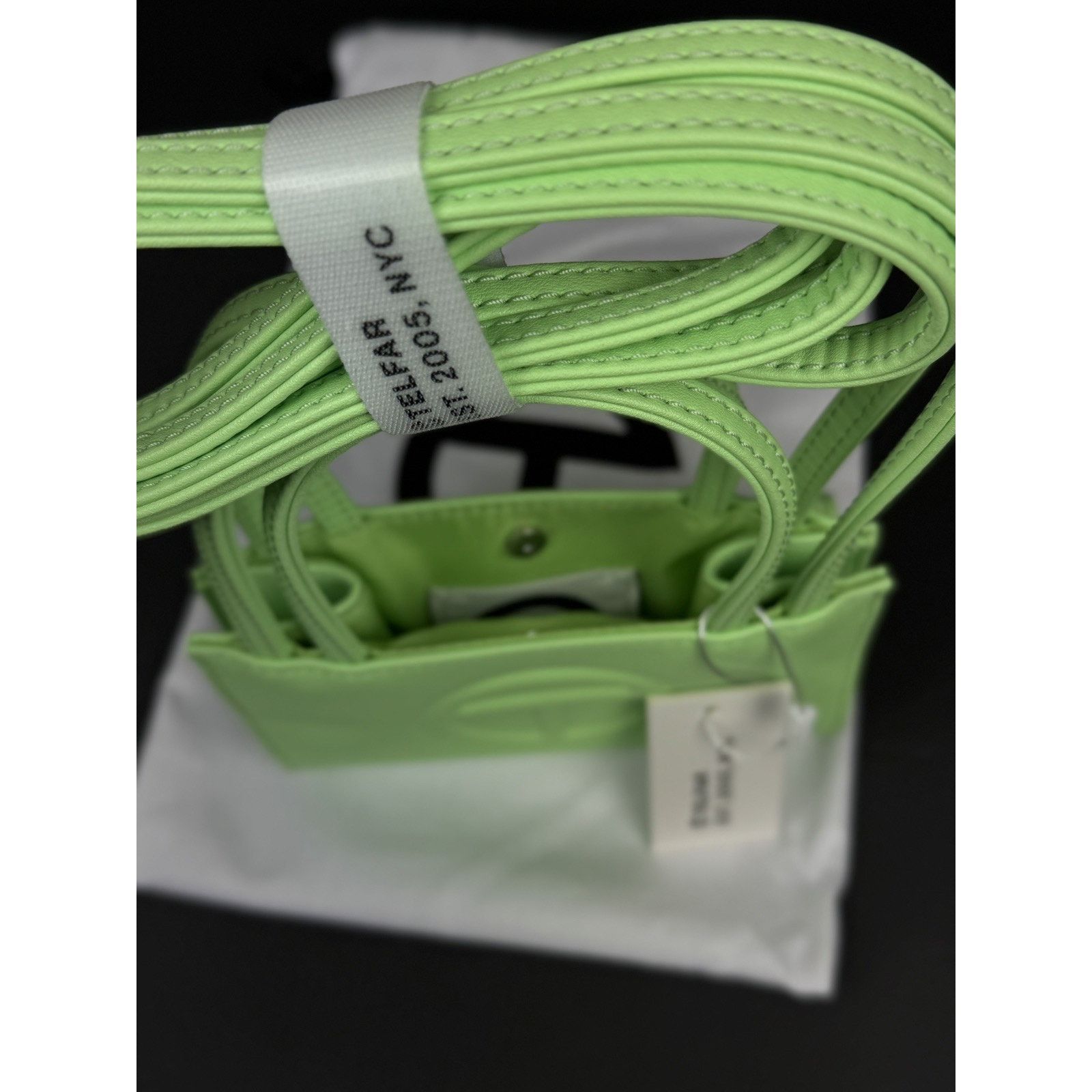 Telfar Telfar Small Shopping Bag Double Mint Vegan Leather Size ONE SIZE - 4 Thumbnail