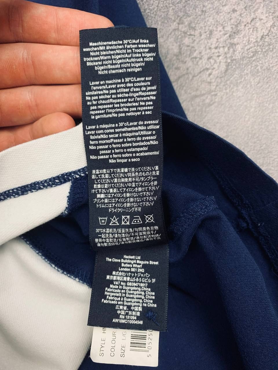 Hackett Hackett London Aston Martin Racing Polo Navy White AMR Size US L / EU 52-54 / 3 - 17 Thumbnail
