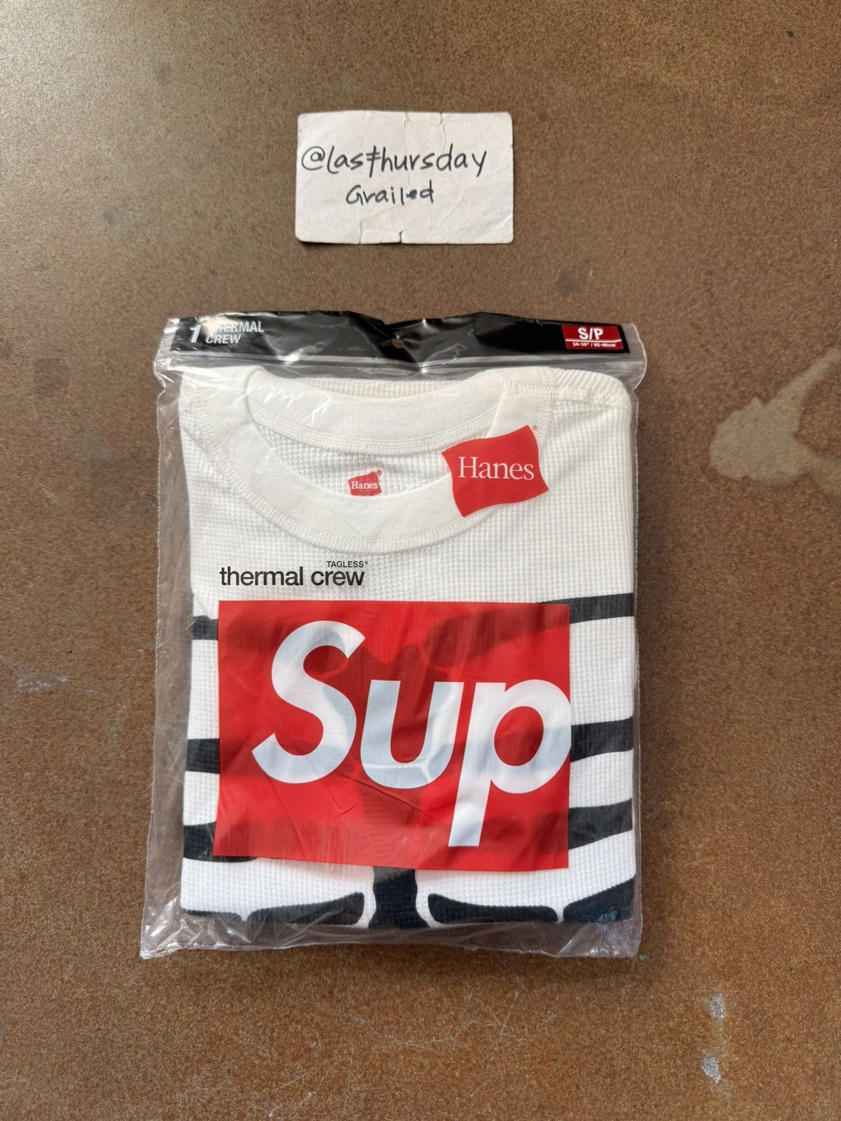 Hanes × Supreme Supreme x Hanes Bone Skeleton Thermal White Small Size US S / EU 44-46 / 1 - 2 Thumbnail