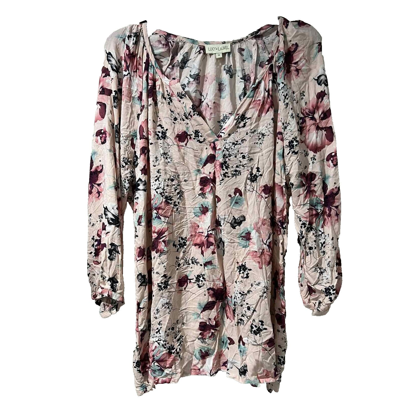 & Other Stories Lucy & Laurel Womens Floral V Neck Pullover Size 1X A003282 Size XL / US 12-14 / IT 48-50 - 1 Thumbnail