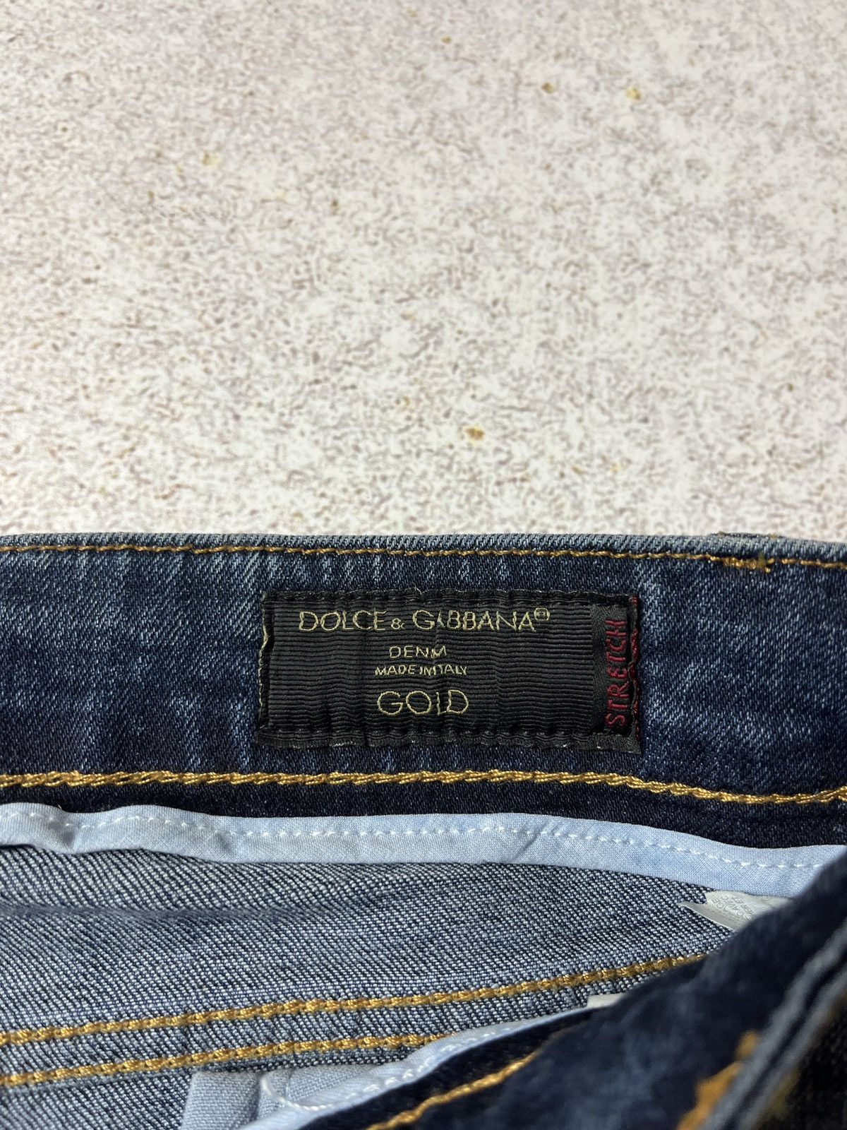 Dolce & Gabbana Dolce & Gabbana Denim Gold Jeans Heart Metal Logo Blue DG Size 36" / US 14 / IT 50 - 7 Thumbnail