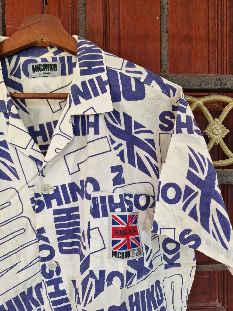 Michiko Koshino Michiko Koshino All-Over Print Button-Up Shirt Size US L / EU 52-54 / 3 - 5 Thumbnail