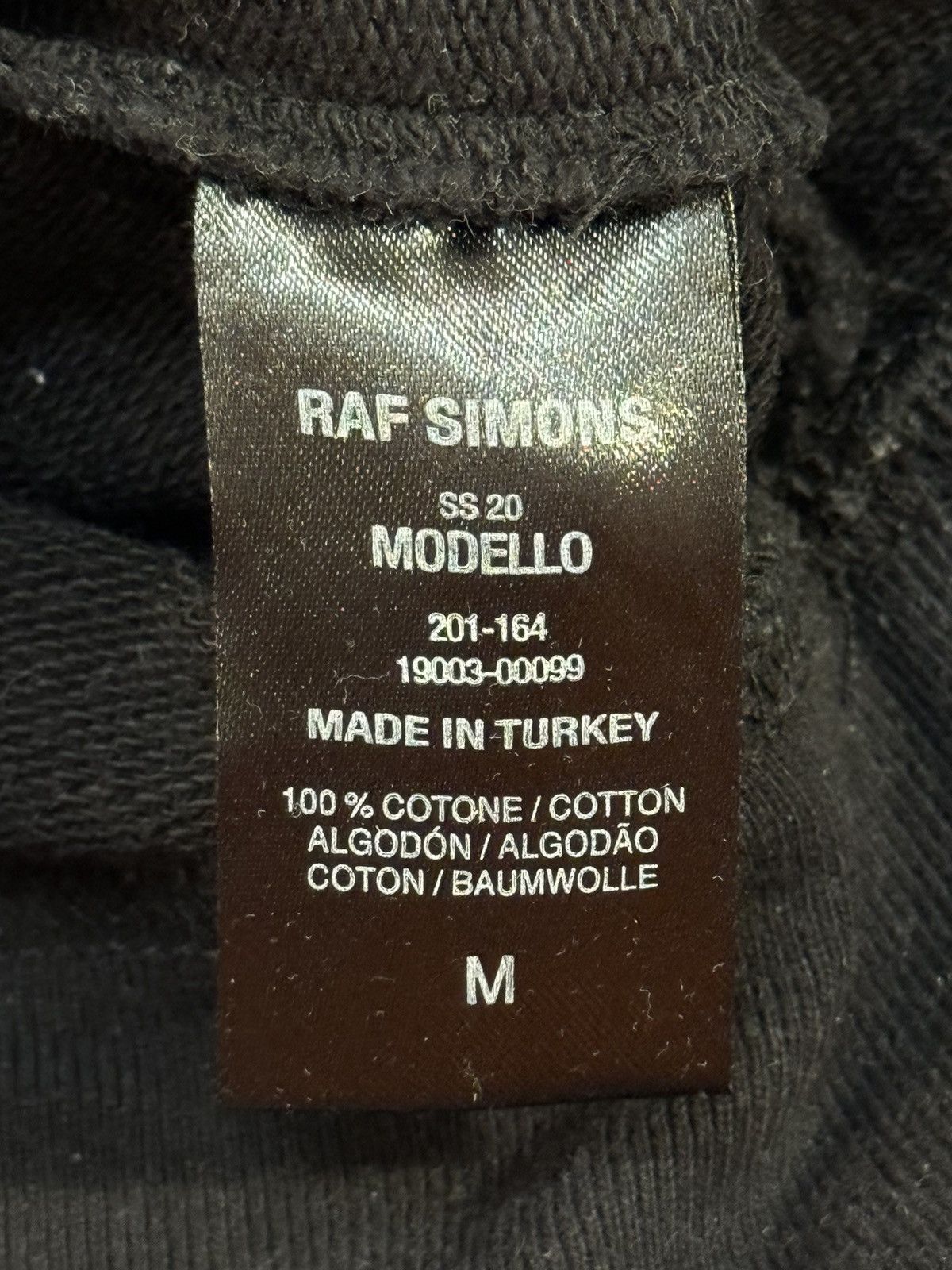 Raf Simons Ss20 Raf Simons Stoned America Patch Hoodie(Black/M/Boxy) Size US M / EU 48-50 / 2 - 8 Thumbnail