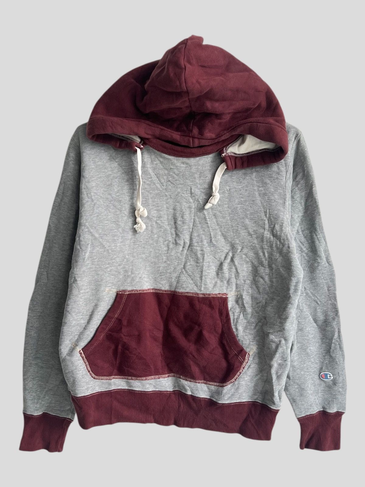 Vintage Vintage 1940s Running Man Afterhood 2 Tones Loopwheel Hoodie Size US M / EU 48-50 / 2 - 2 Thumbnail