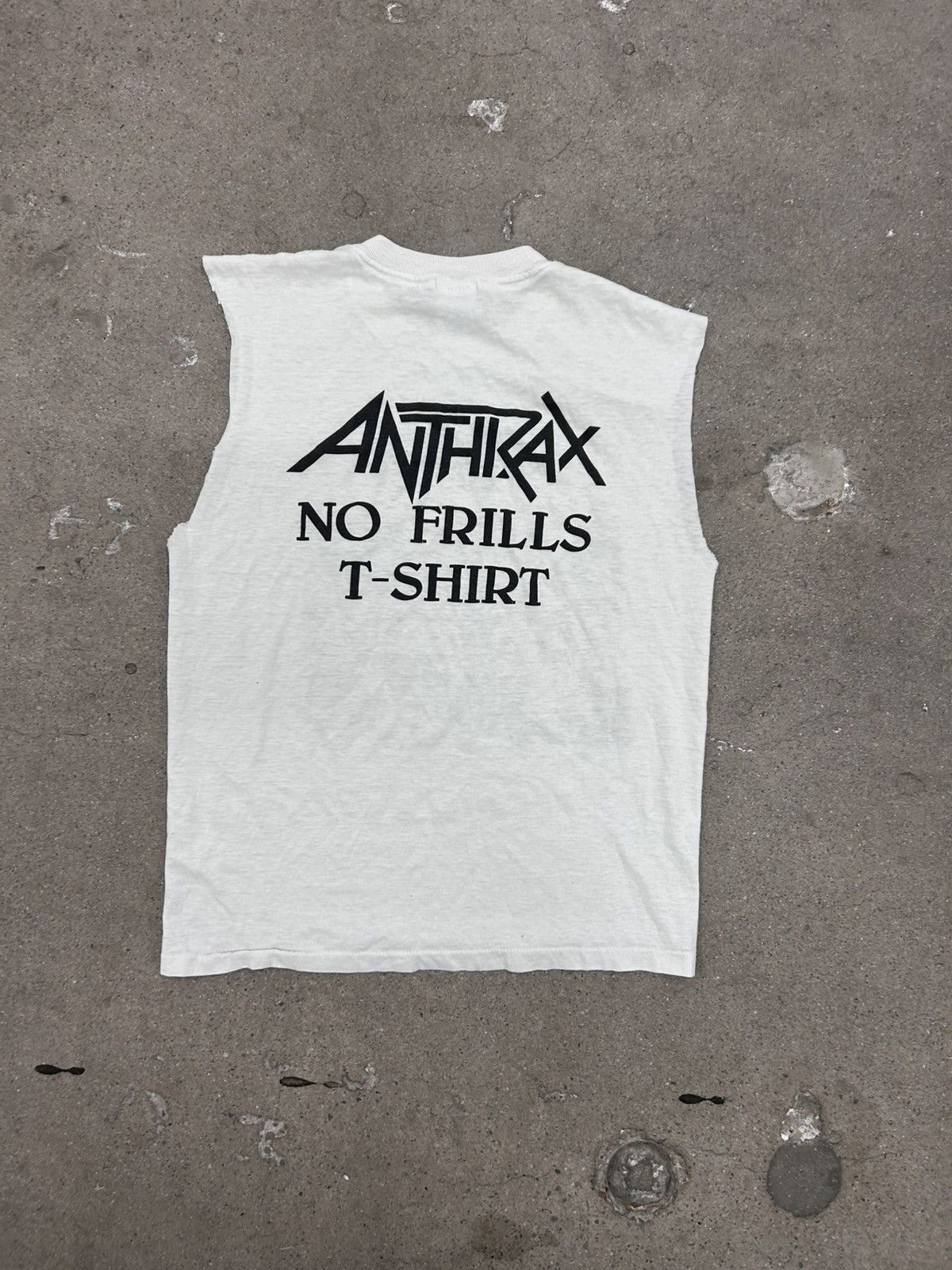 Band Tees Vintage Anthrax Frills Tank Top 1988 Single Stitch Size US M / EU 48-50 / 2 - 2 Thumbnail