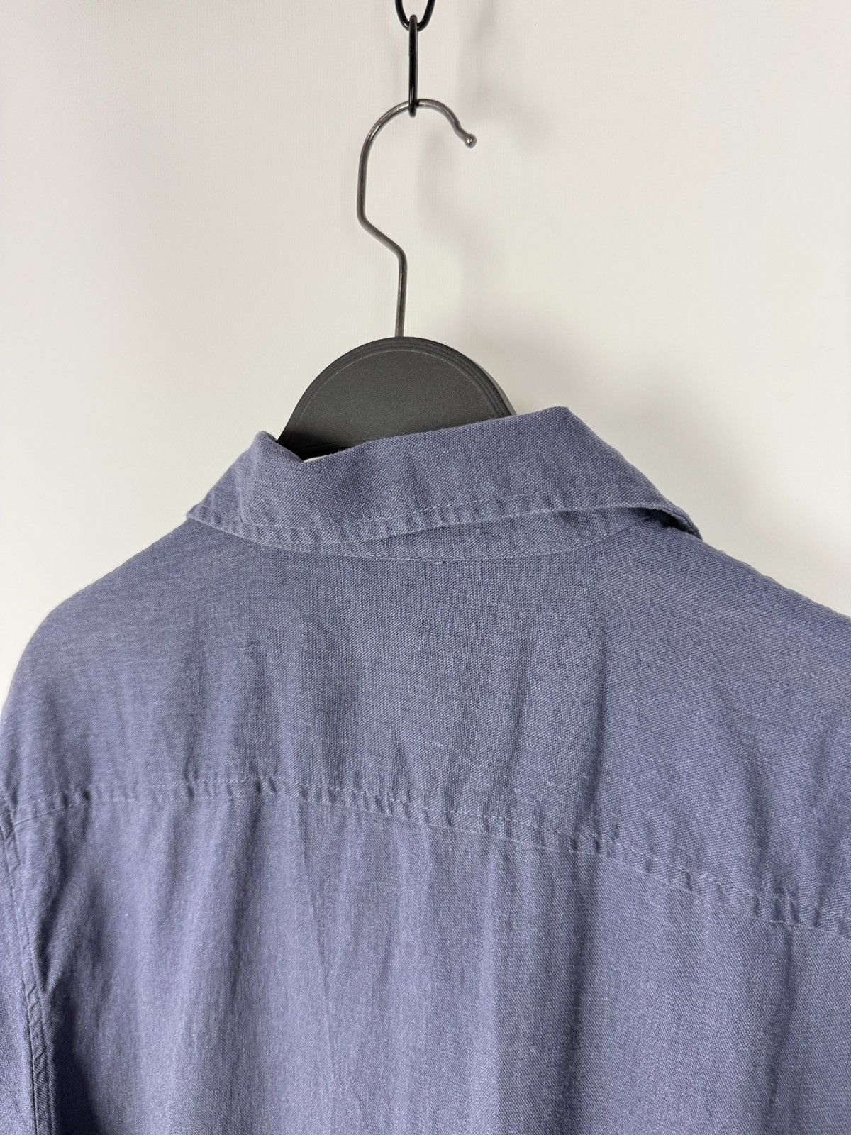 Vintage Y2K Ben Smith Purple Combined Linen Boxy Short Sleeve Shirt Size US M / EU 48-50 / 2 - 5 Thumbnail
