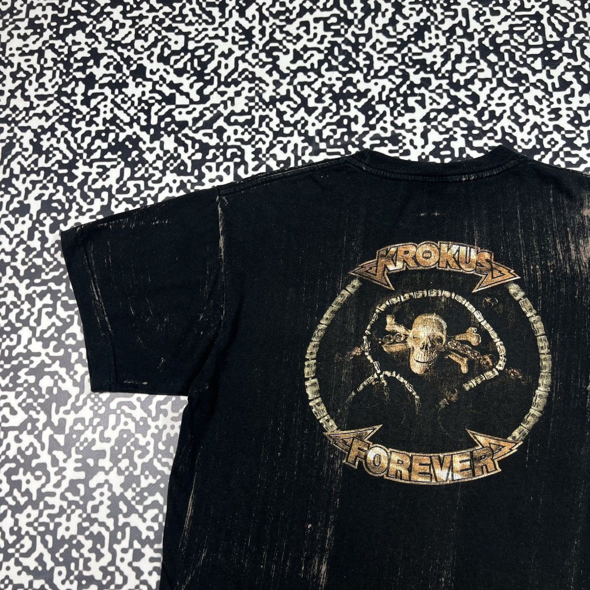 Band Tees Vintage Y2K Krokus Band Rock Metal Skull Bones Logo T-shirt Size US S / EU 44-46 / 1 - 12 Thumbnail