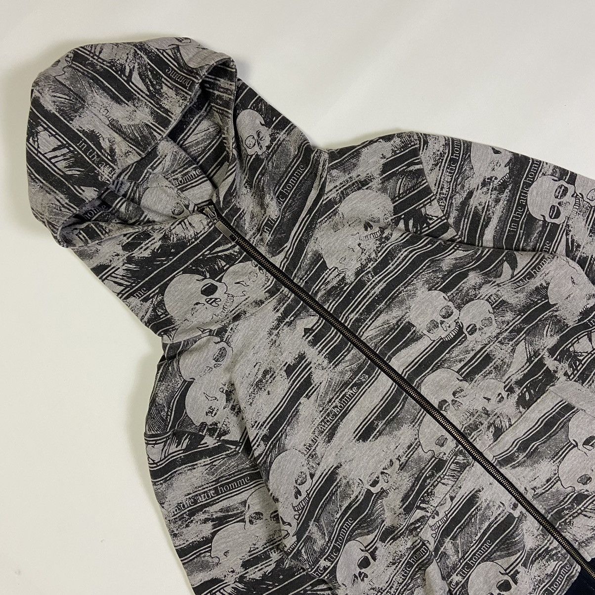 In The Attic 2000s In The Attic - Skull Zip Hoodie Gothic Punk Y2k Ifsix Size US M / EU 48-50 / 2 - 3 Thumbnail