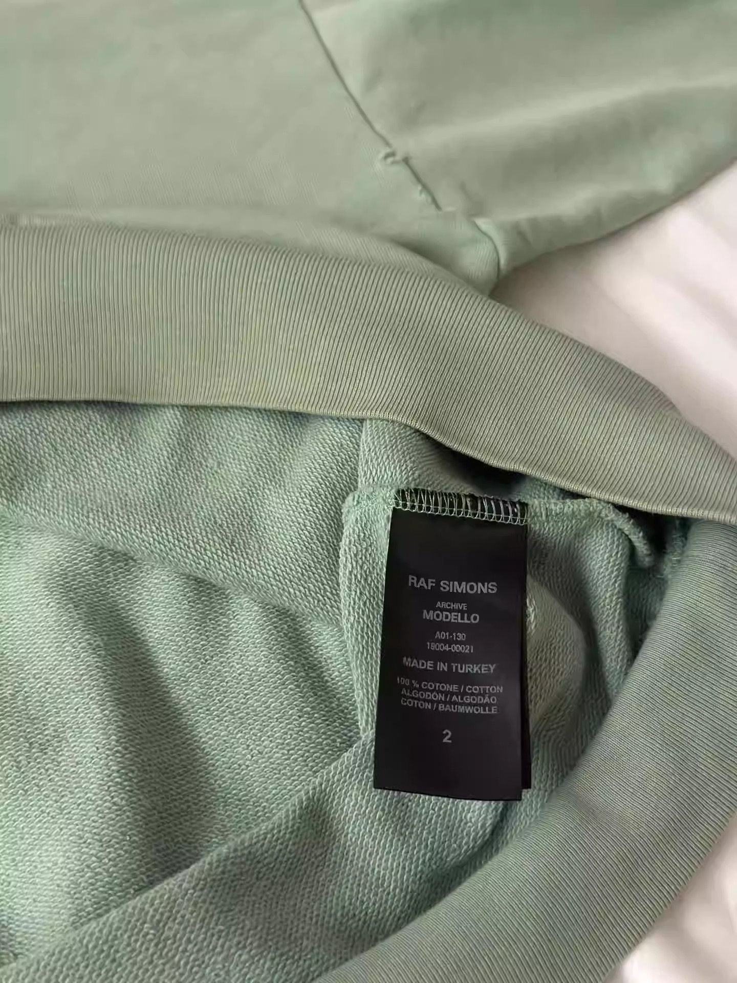 Raf Simons rafsimons redux mint green college sweatshirt Size US M / EU 48-50 / 2 - 5 Thumbnail