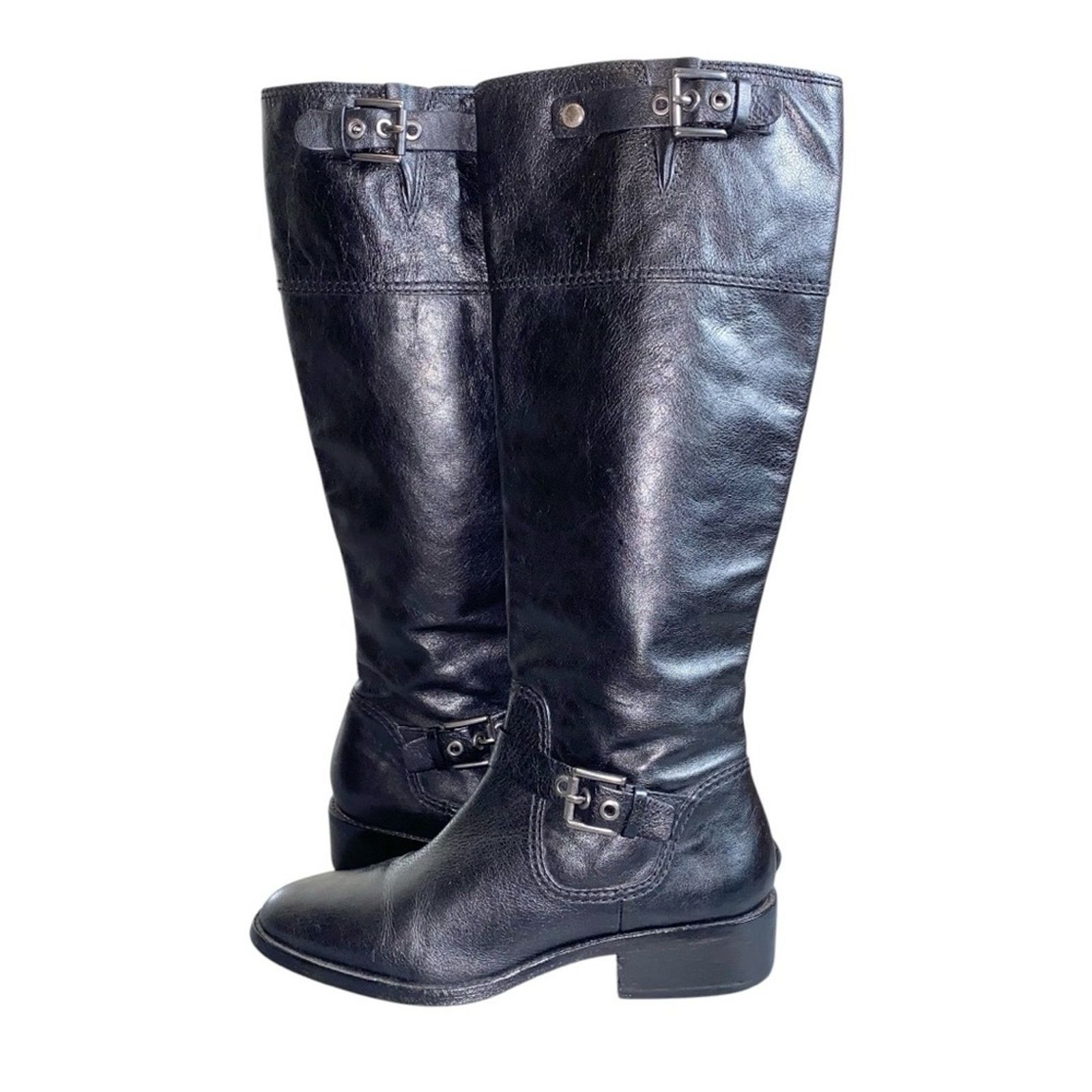 Coach Coach Jacinda Black Leather Knee-High Tall Riding Boots Size US 10 / IT 40 - 4 Thumbnail